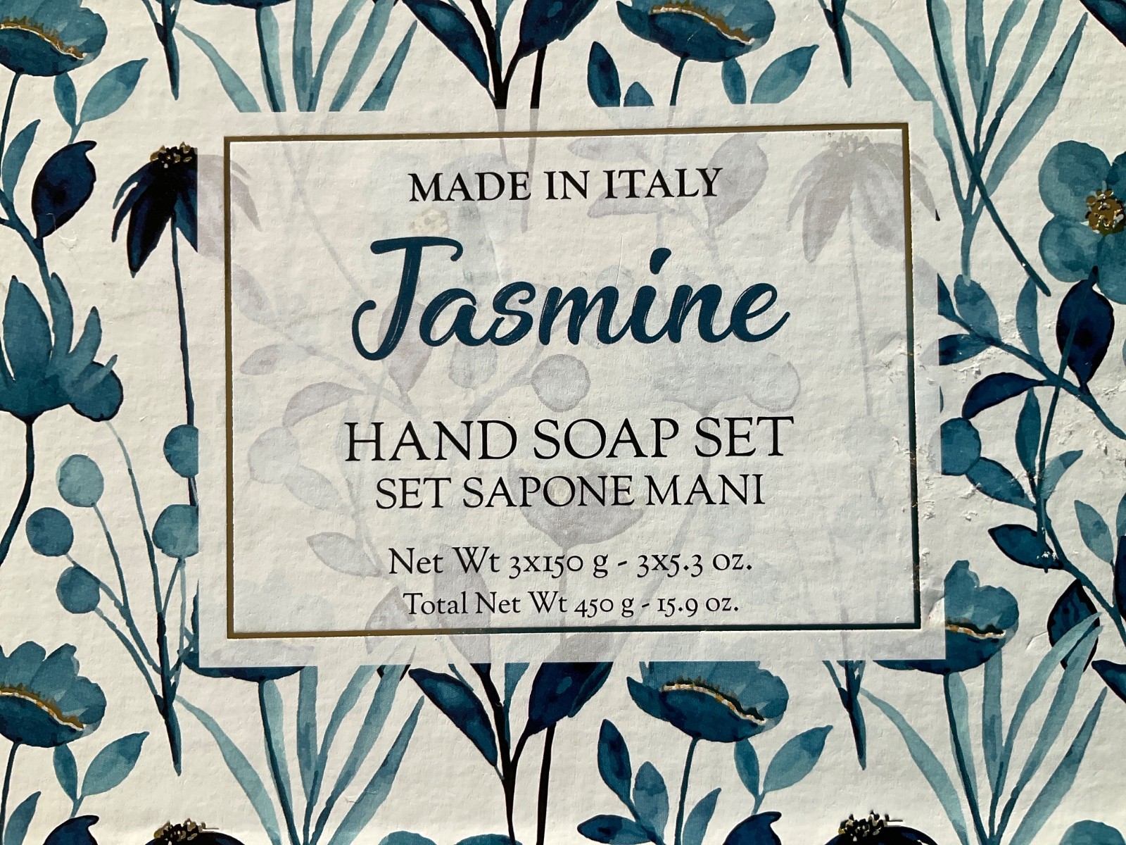 La Florentina~Saponerie~Jasmine~3 Soap Set~Made in Italy~3 bars ~5.3 oz each~New