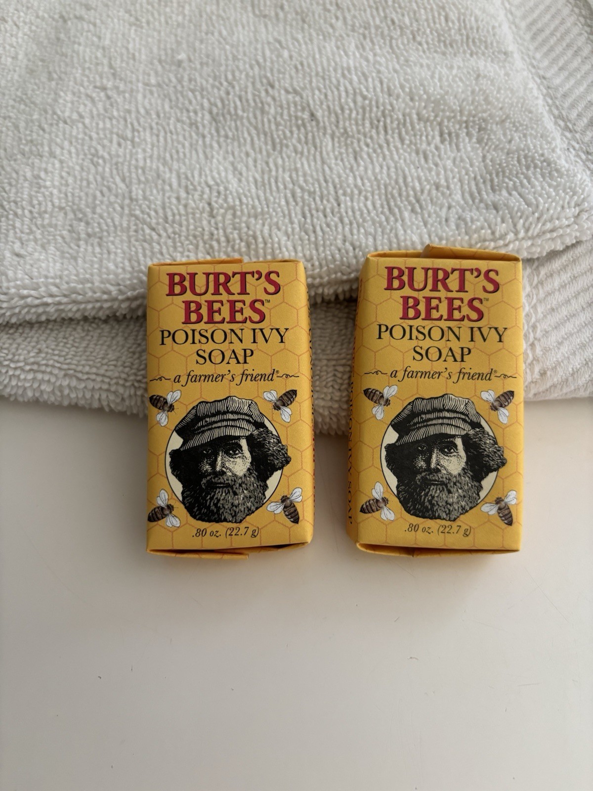 (2) Burt’s Bees Poison Ivy Soap Bar 0.8oz Small Travel Size New Old Stock