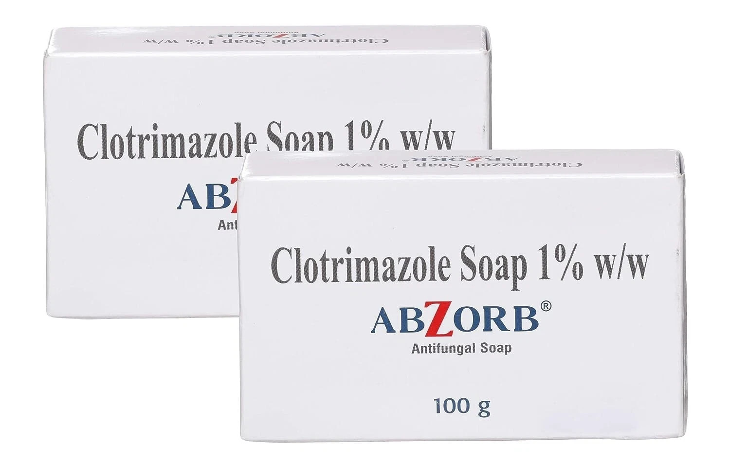 Abzorb Antifungal Cleansing Bar Soap 100gm Pack of 2X 100g