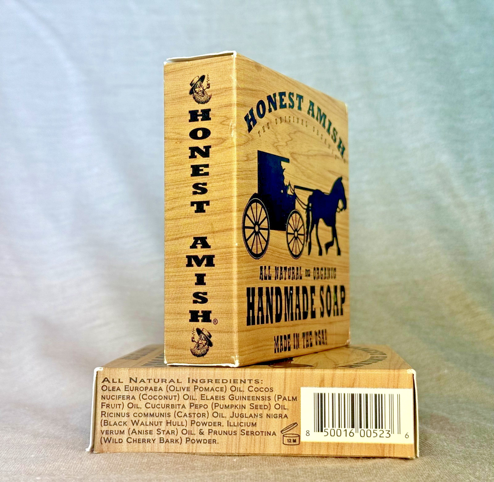 Honest Amish – Organic Handmade Soap -Fisherman’s Licorice Scrub 2pack