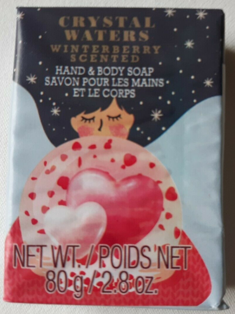 Crystal Waters Hand and Body Soap / assortment of 4 scented bars