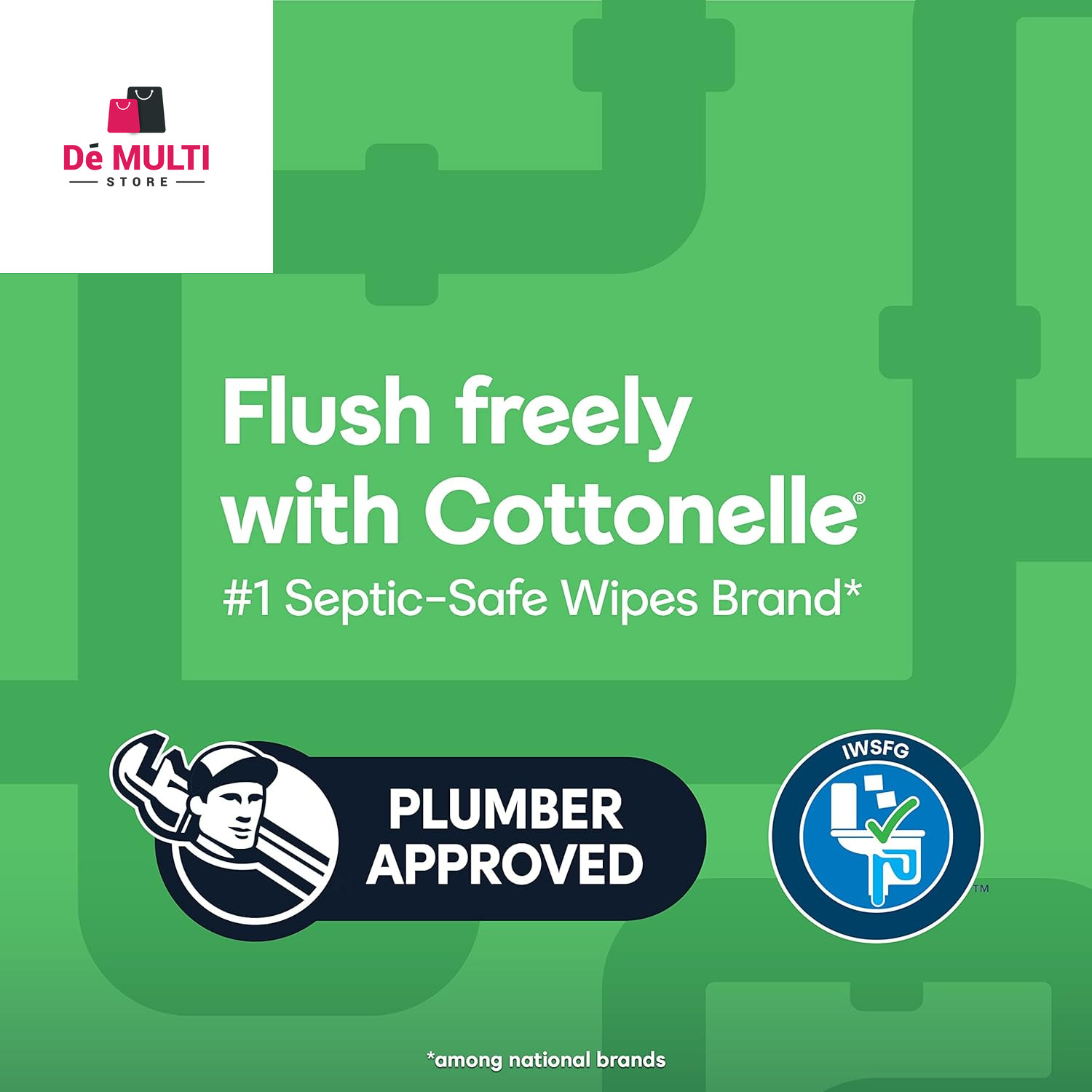 Cottonelle GentlePlus Flushable Wet Wipes, 4 Flip-Top Packs (168 Total Flushable