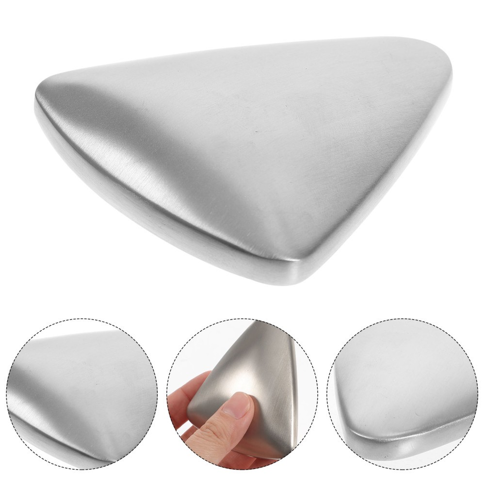 Triangle Metal Bar Soap Stainless Steel Odor Remover for Hand Cleaning