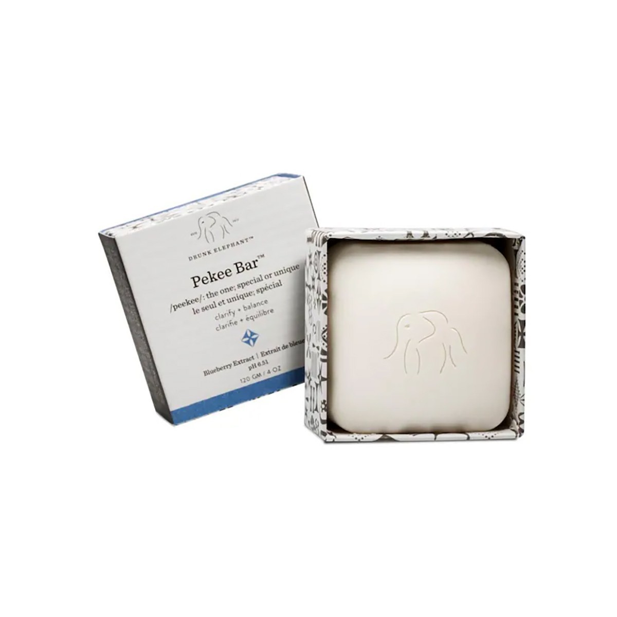 Drunk Elephant Pekee Bar Blueberry Extract Honey Facial Cleansing Soap – 113 g