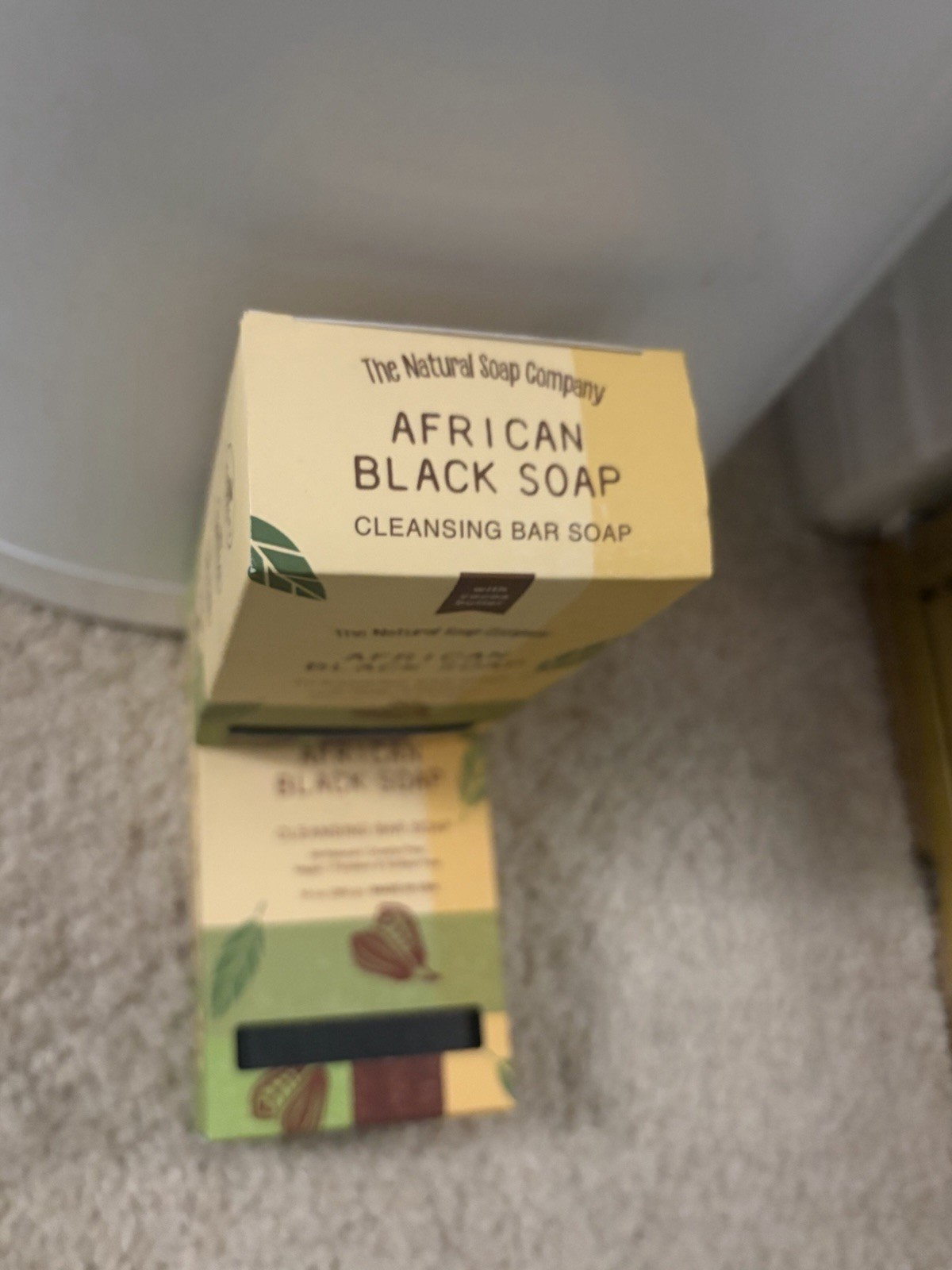 2xThe Natural Soap Company African Black All Natural Bar Soap Vegan Cruelty Free