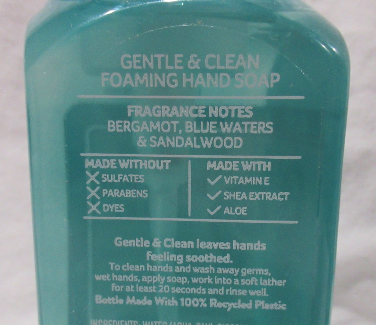 Bath & Body Works Gentle & Clean Foaming Hand Soap Set Lot of 2 BERGAMOT WATERS