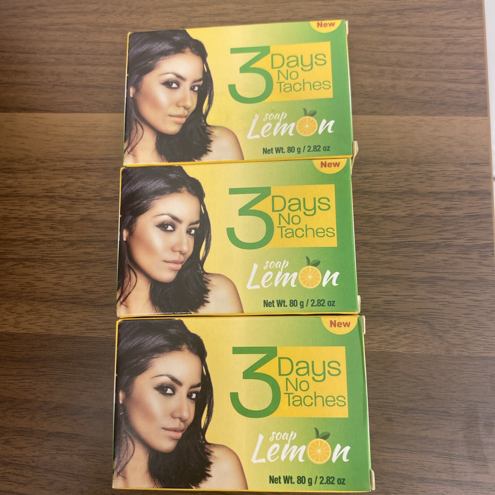 3 Days No Tactes Lemon Soap (80g/ 2.82oz Each) Pack Of 3