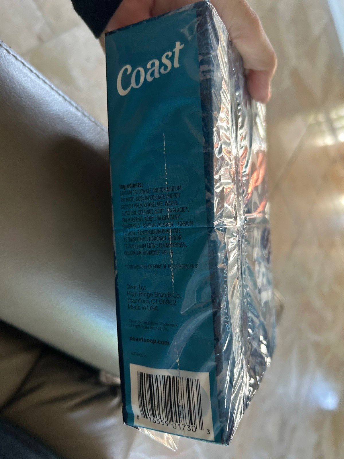 Coast PACIFIC FORCE Deodorant Bar Soap 3.2 oz, All Skin Types, 8 Bars