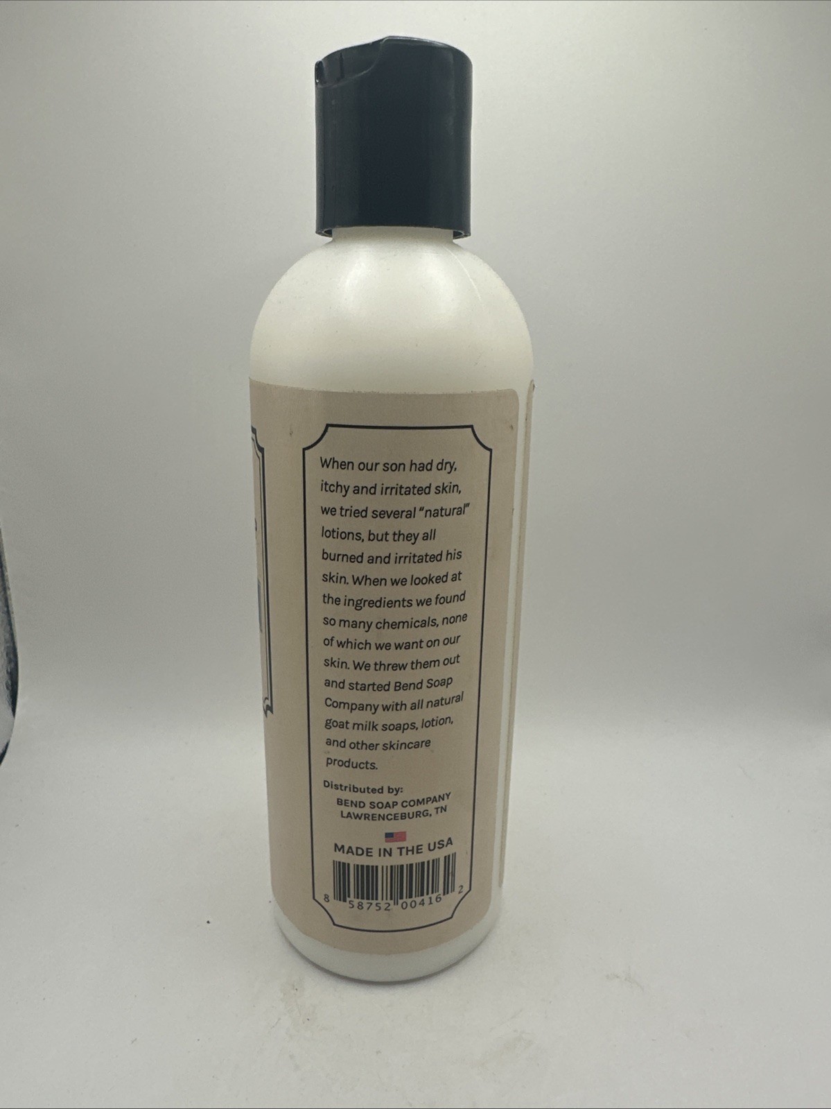 Bend Soap Co Unscented Goat Milk Lotion 8oz 100% Natural SEALED FREE SHIPPING