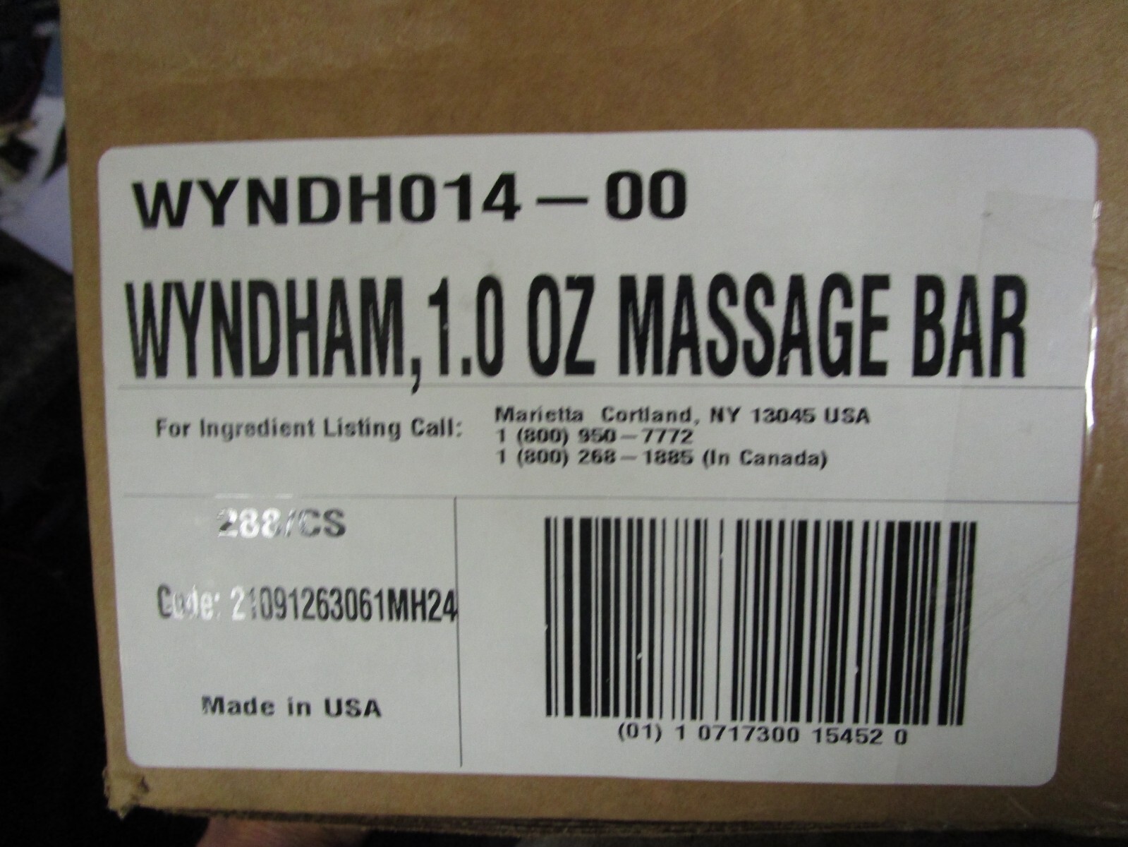 Case / Qty (288) Paul Mitchell Soap Bar Massage Face & Body Wyndham Hotel 1oz