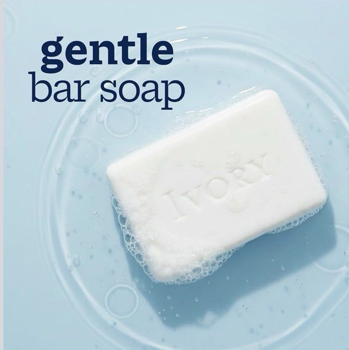 Ivory Gentle Bar Soap Original Scent Plant-Based 10 Bars, 3.17 oz Each