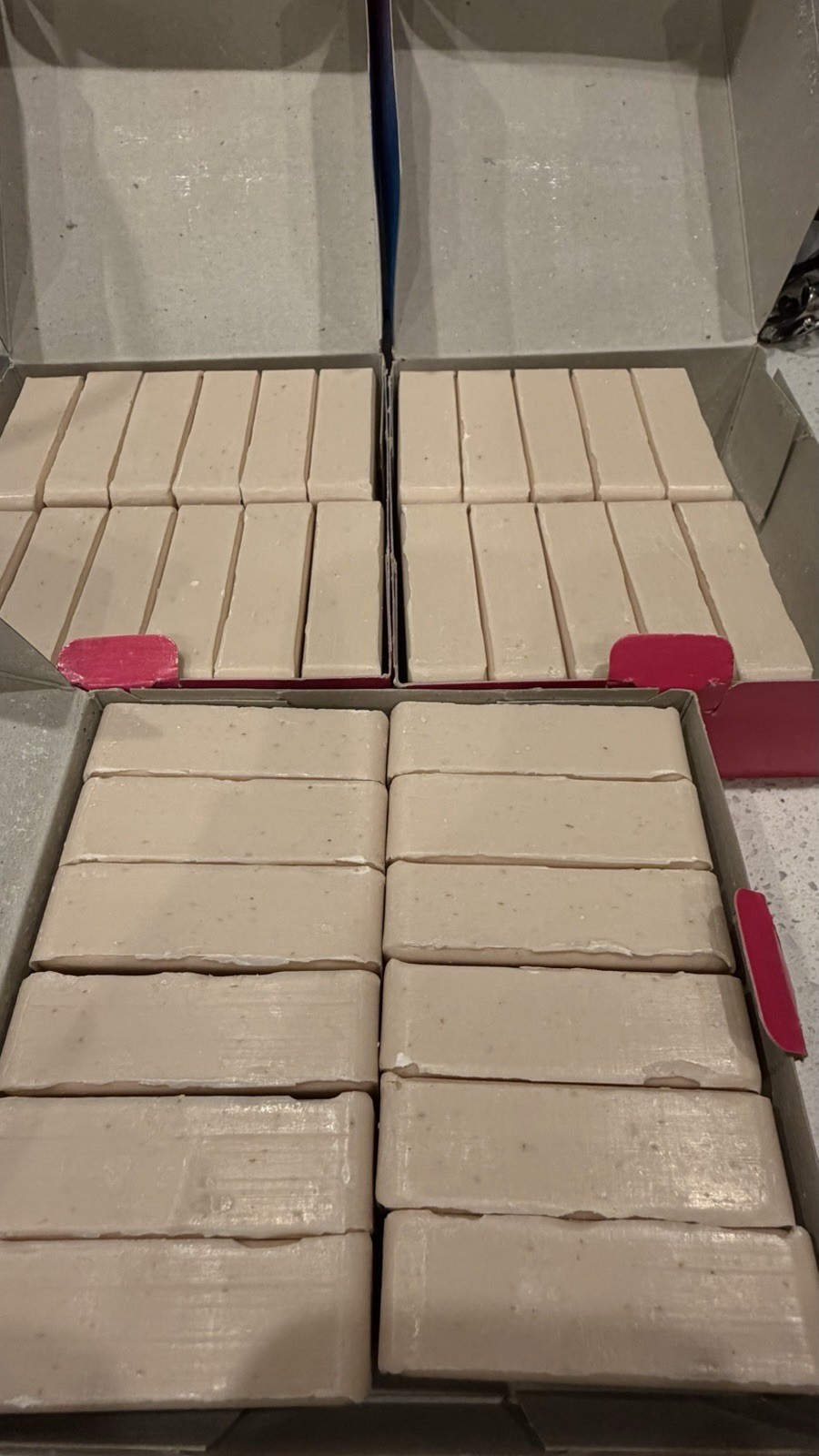 2+ boxes NOS Liquid Soap Products BODY 34 Bars Classic Oatmeal Formula Exfoliate