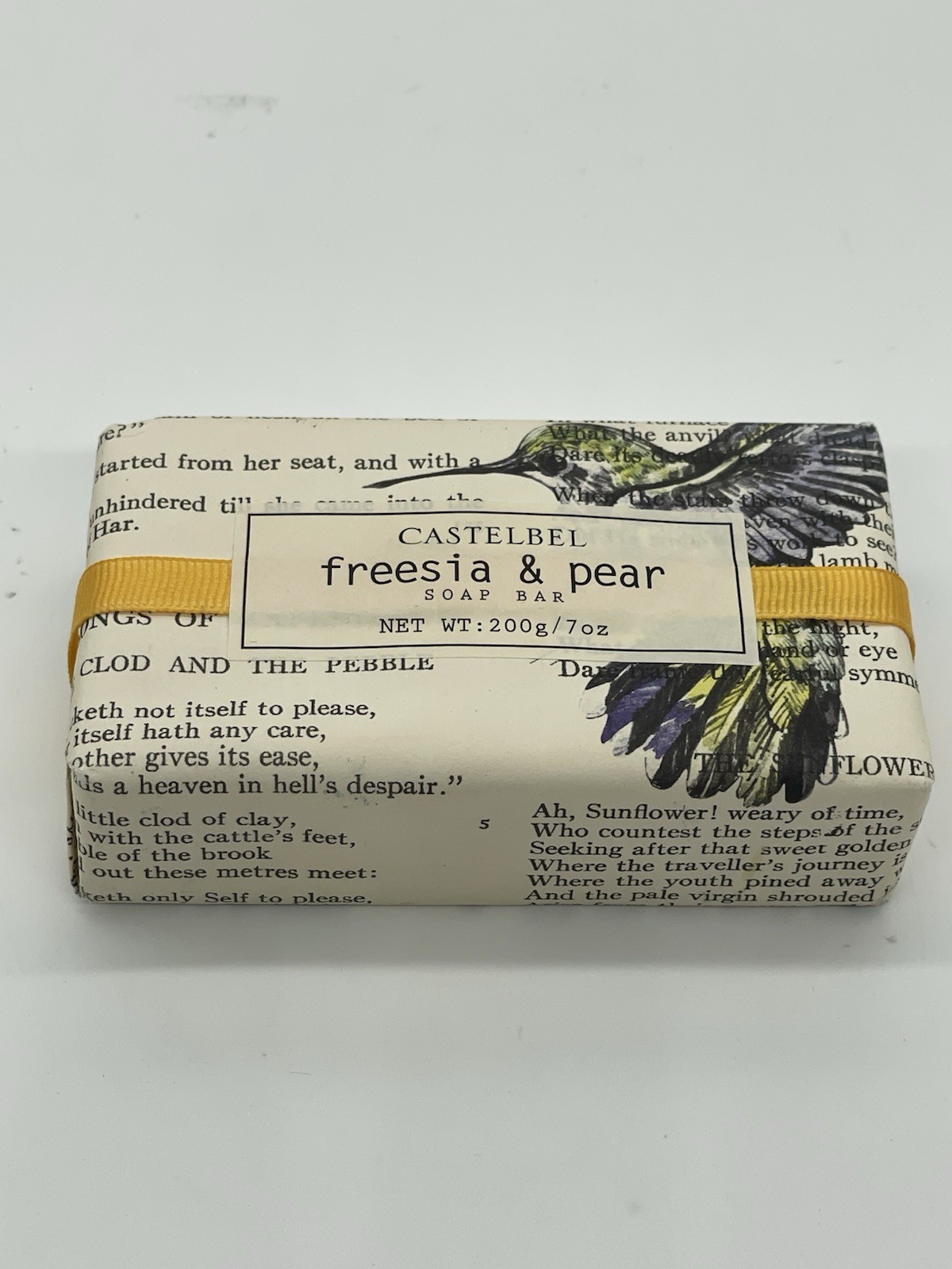 Castelbel Freesia & Pear Soap Bar 7 Oz. New England Bath Beauty