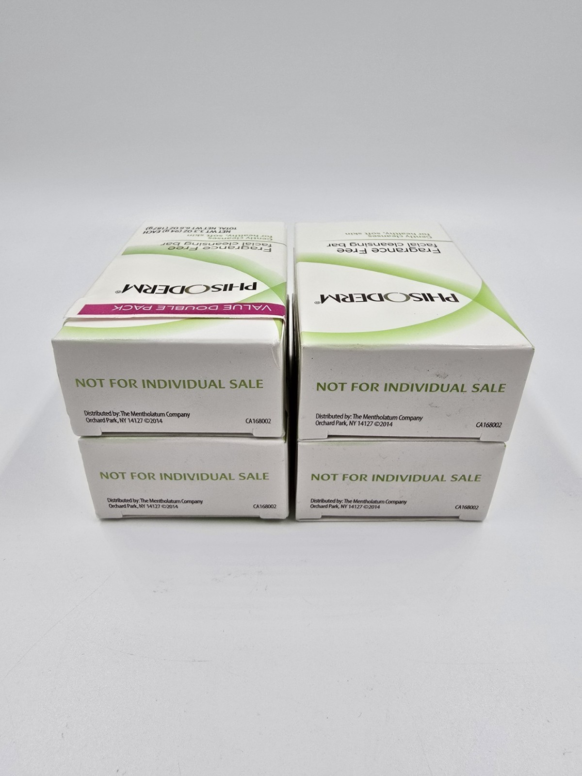 Phisoderm Fragrance Free Facial Cleansing Bar (2) 3.3 Oz Bars Per Pack- Lot of 2