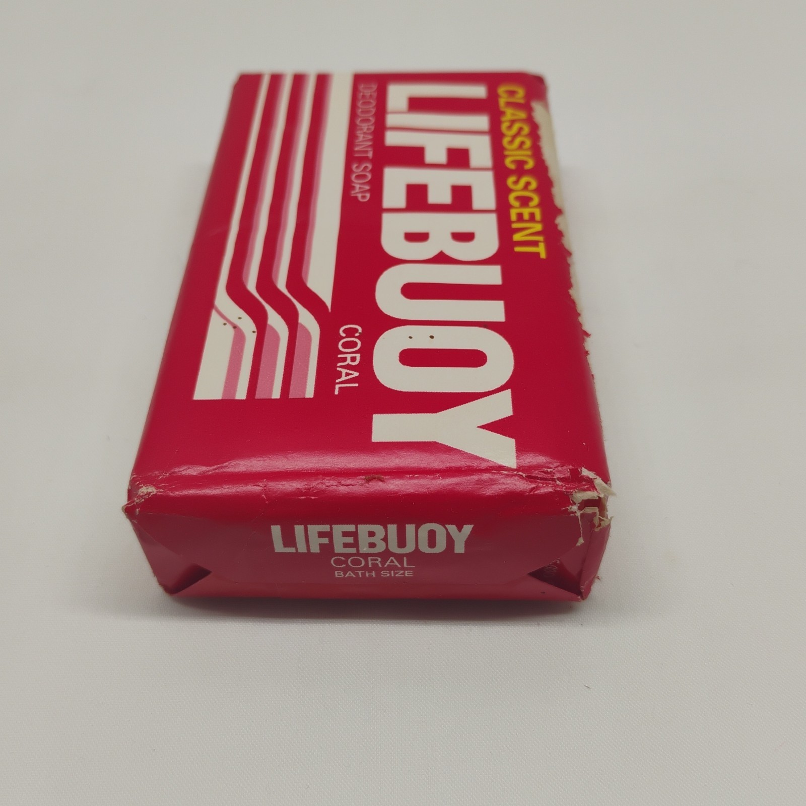 Brand New Unopened 1992 Lifebuoy Coral Classic Scent Bar Soap USA Lever Brothers