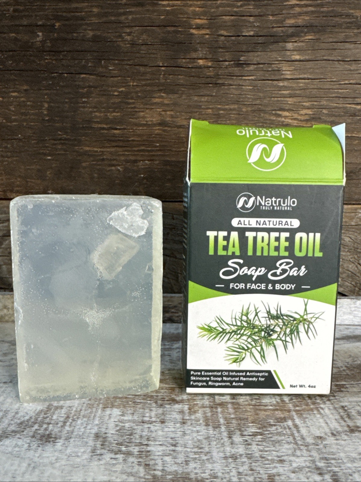 Natrulo Tea Tree Oil Soap Bar Face & Body 4oz | MSRP = $13