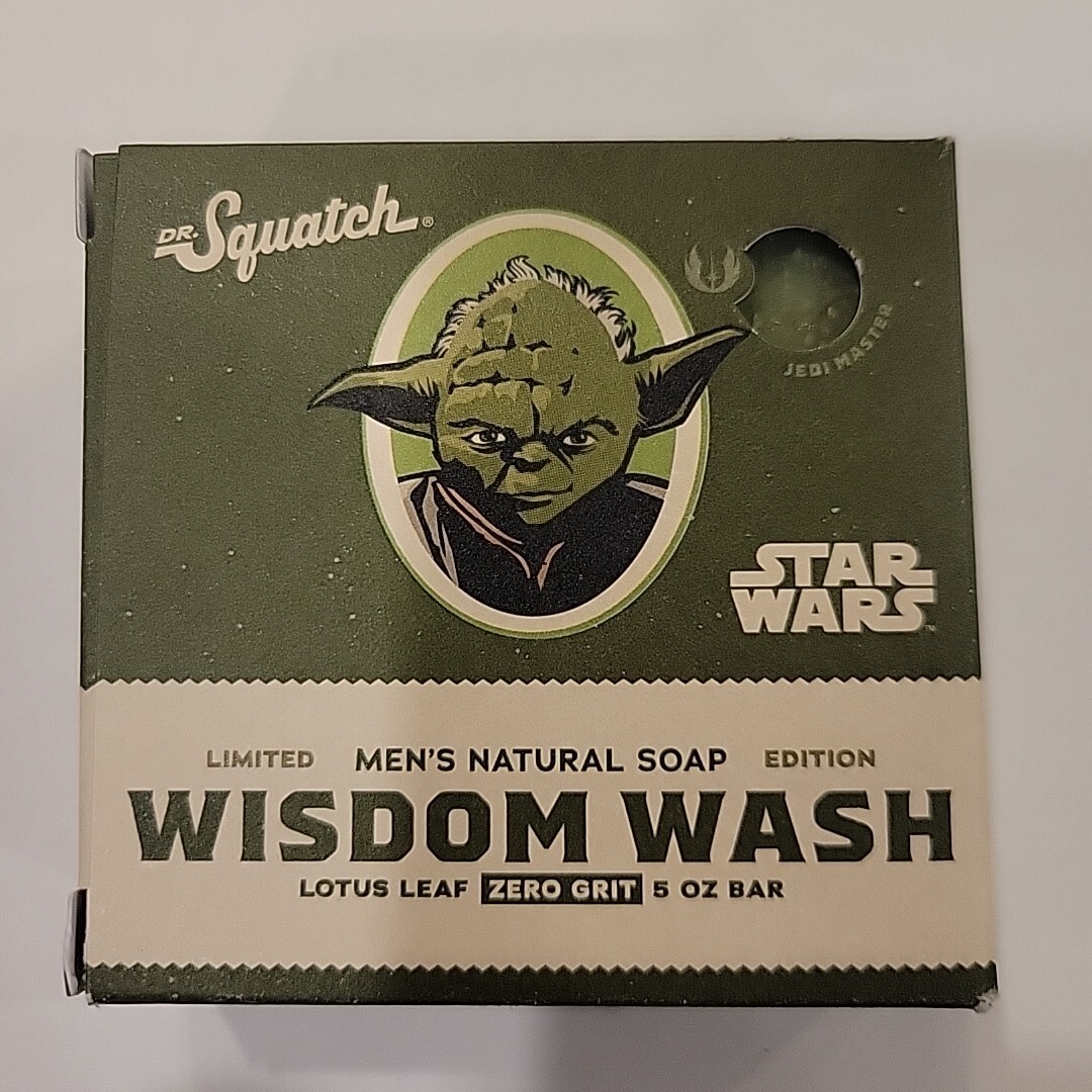 DR. Squatch Star Wars Yoda Lotus Leaf Zero Grit Deodorant Soap Limited Edition
