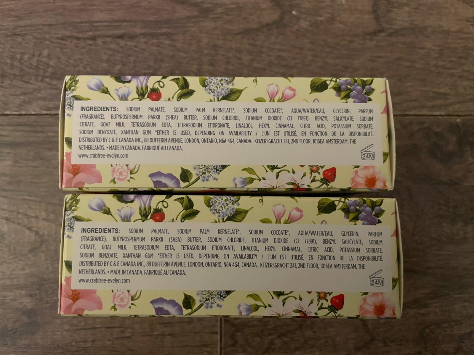 Crabtree & Evelyn SUMMER HILL 2 Pack- 7oz Each- Scented Soap- Discontinued NEW