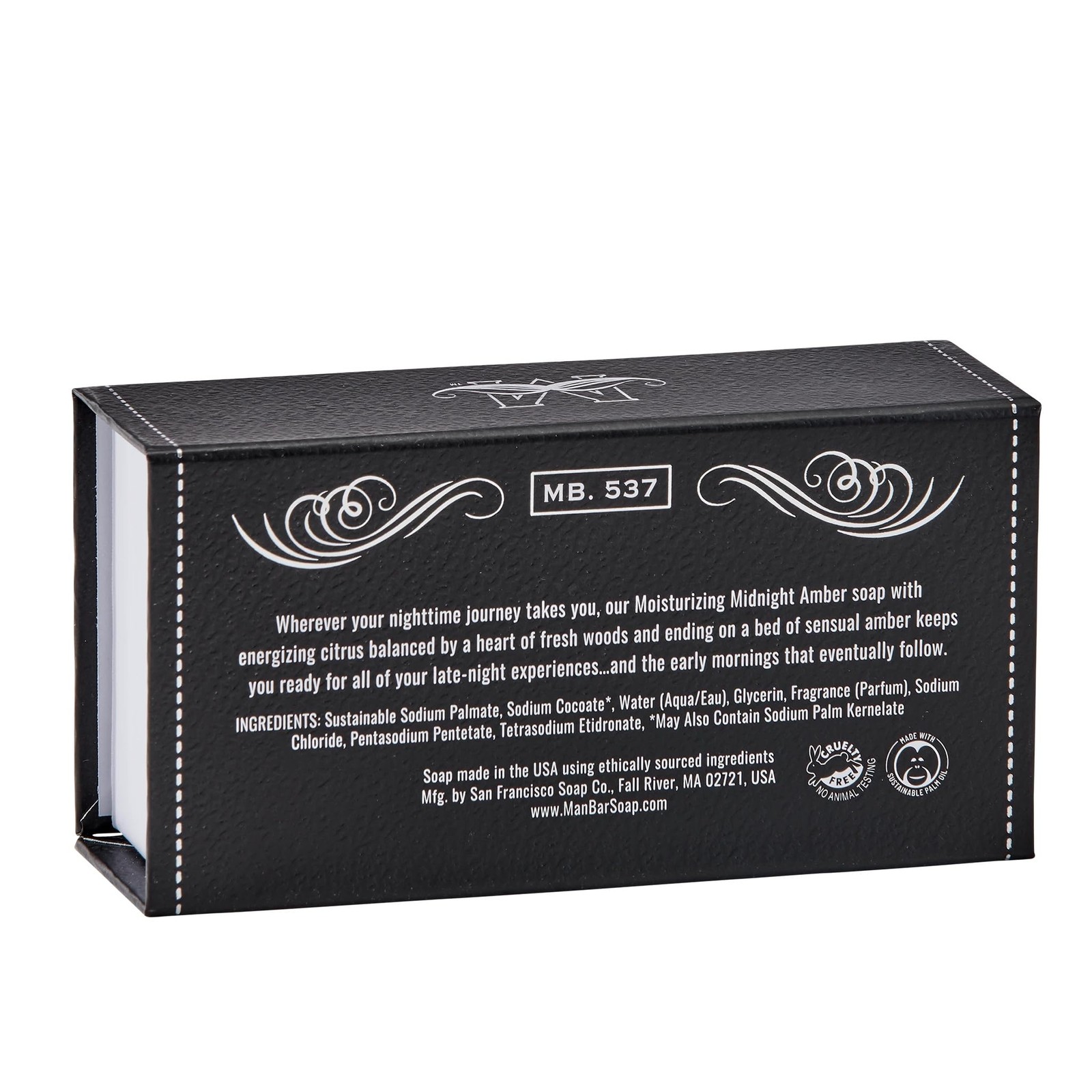 Midnight Amber Fragrance Man Bar – Moisturizing – No Harmful Chemicals – Good…