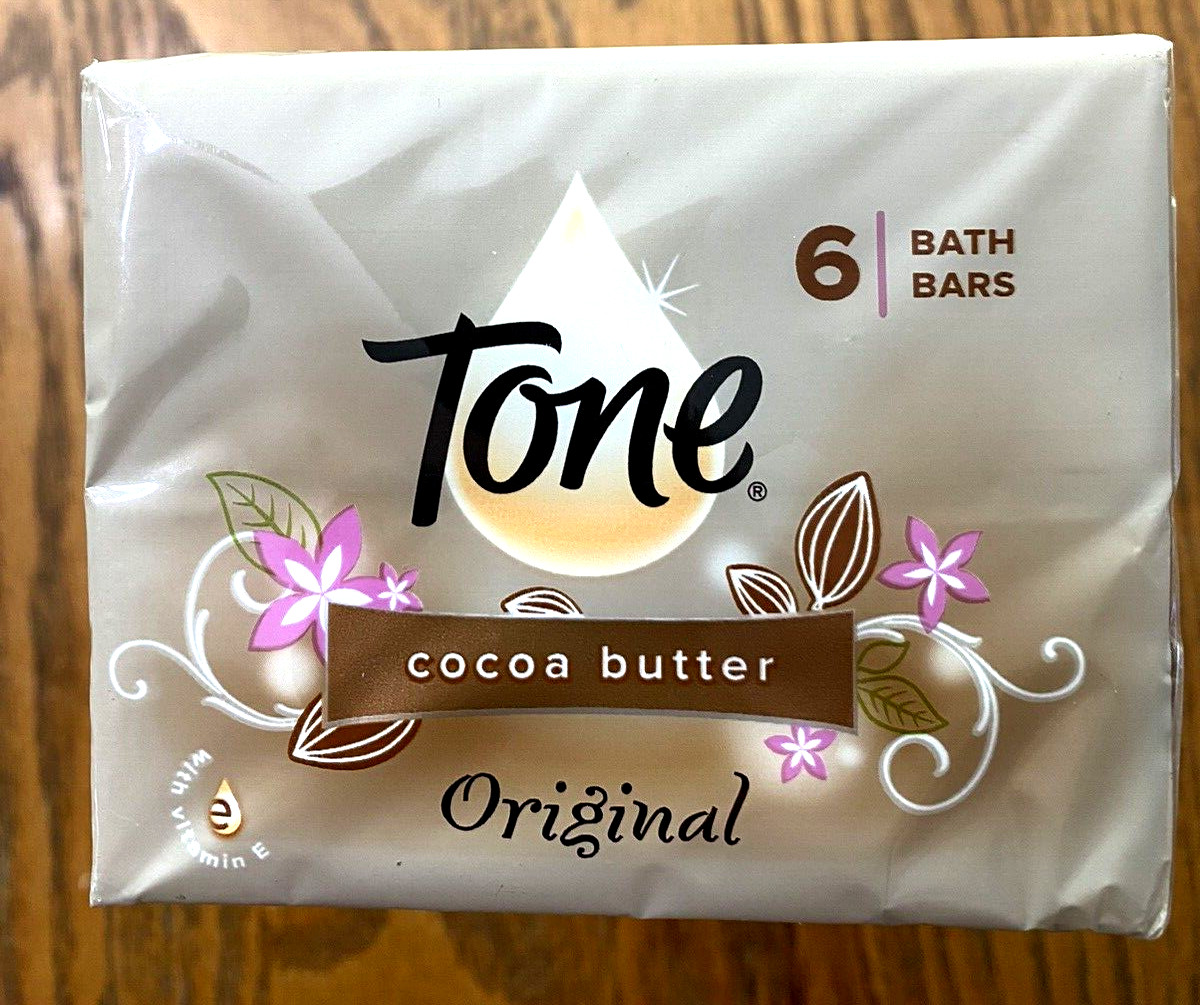 TONE SOAP 8 Large 4.25 OZ BARS ORIGINAL SCENT COCOA BUTTER ~ FACTORY SEALED NEW