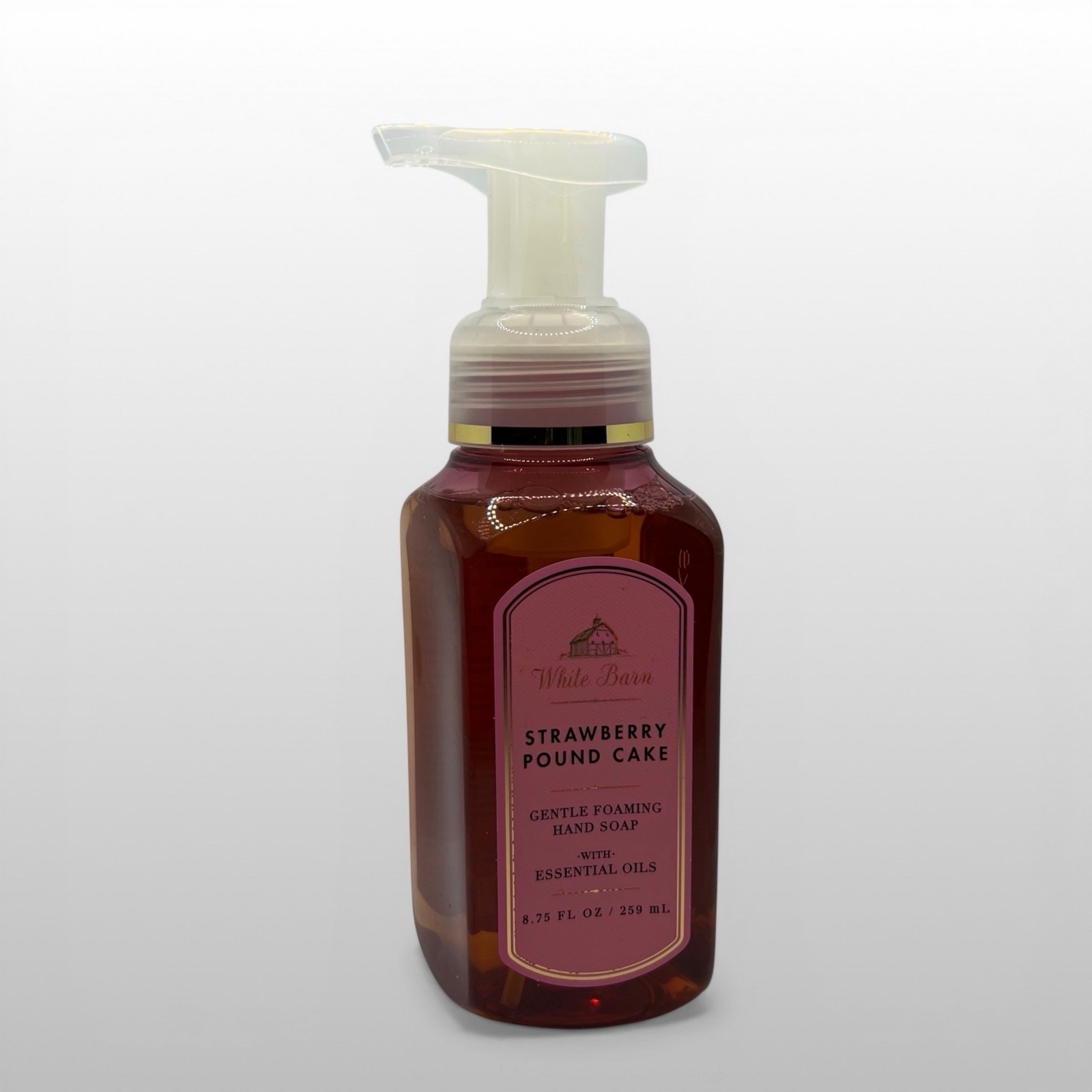 NEW Bath & Body Works Strawberry Pound Cake Gentle Foaming Hand Soap 8.75 fl oz