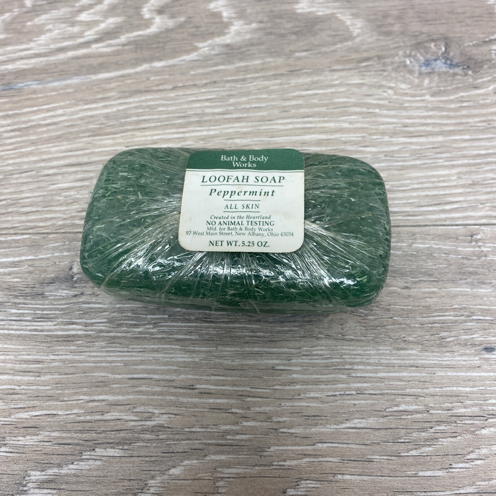Bath & Body Works Loofah Soap Peppermint Bar 5.25 oz SEALED