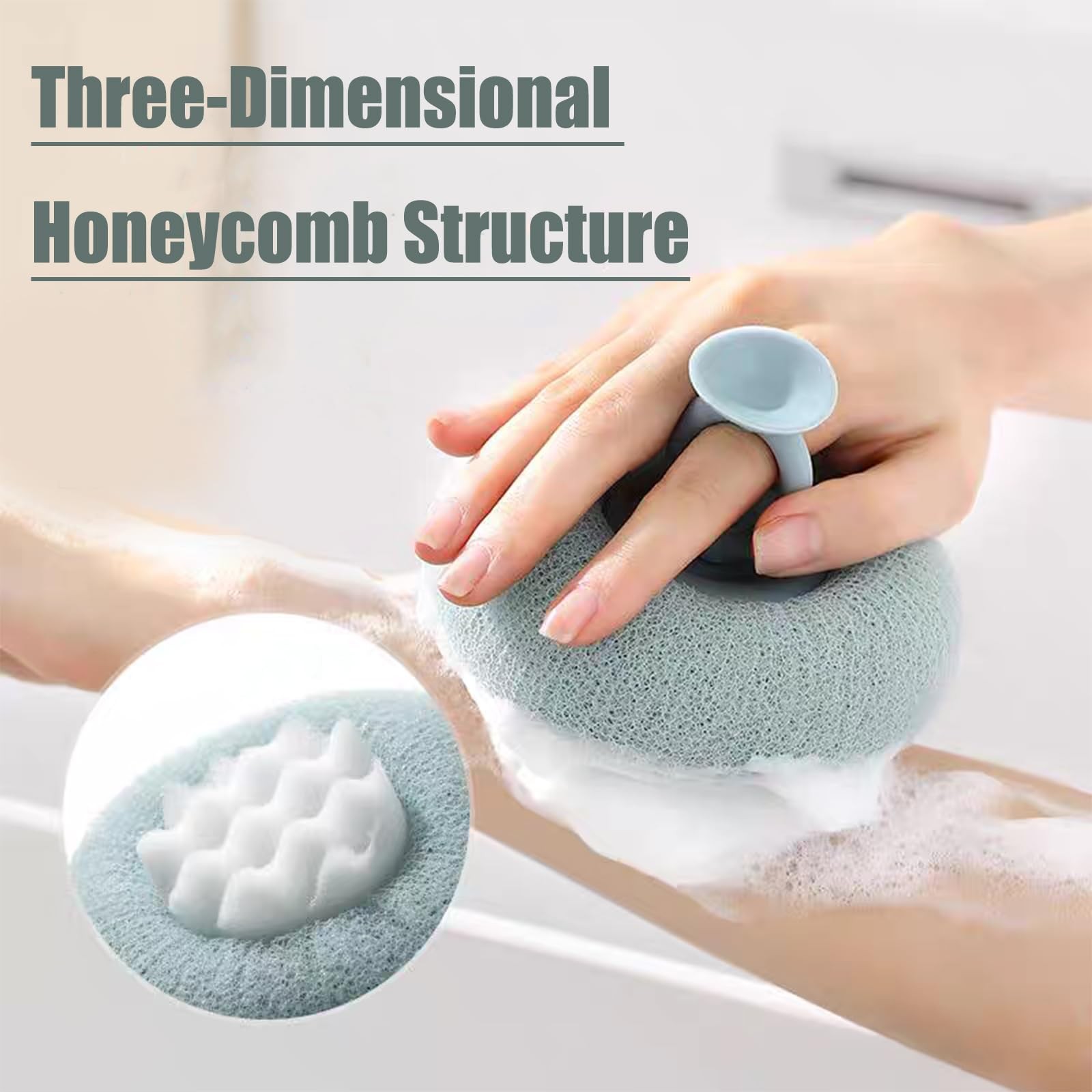 Super Soft Sunflower Suction Cup Bath Ball, 1 Count (Pack of 4), Colorful