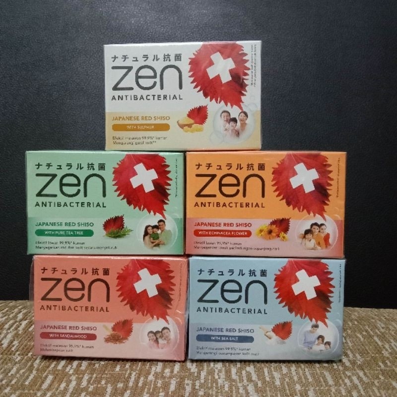 4 PCS ZEN BODY SOAP BAR JAPANESE RED SHISO FREE SHIPPING US FREE TAX