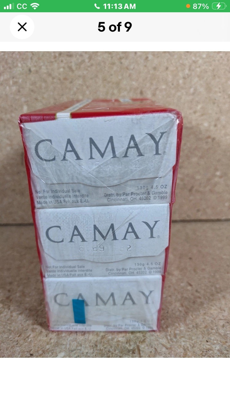 Camay Classic Pink Soap Soft Scented Moisture Beauty Bar 3-Pack Bath Bar 4.0 oz
