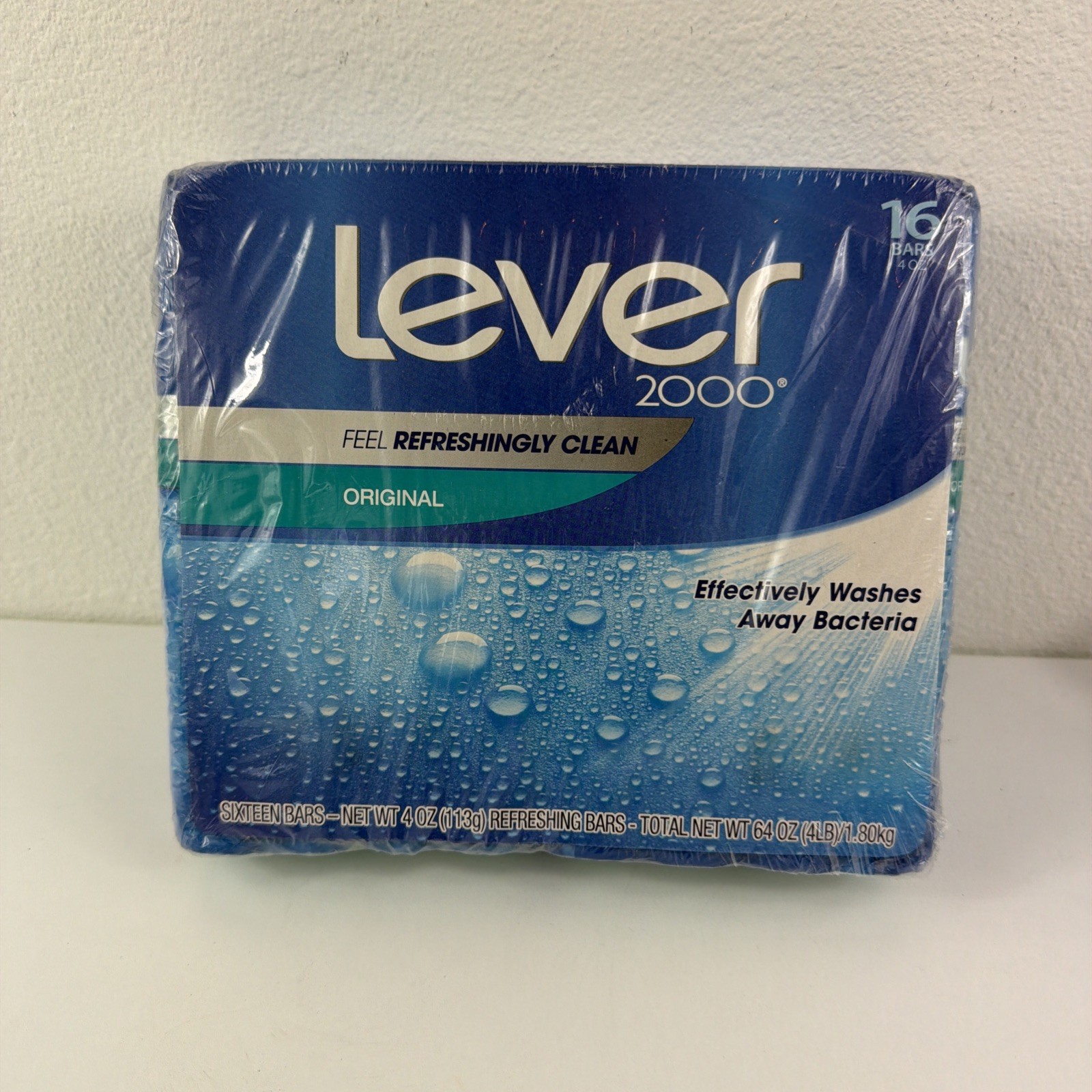 Lever 2000 Original Bar Soap, 4 Oz, Pack of 16, Refreshing Clean Classic Scent