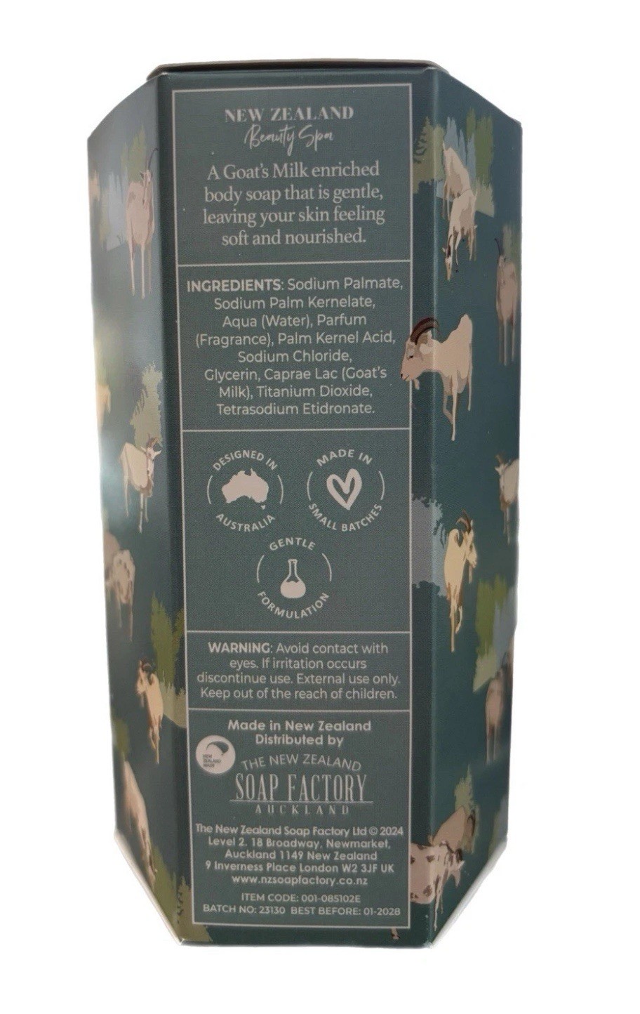 New Zealand Beauty Spa GOAT’S MILK Moisturizing SOAP Bars 5 Pack, 3oz per Bar