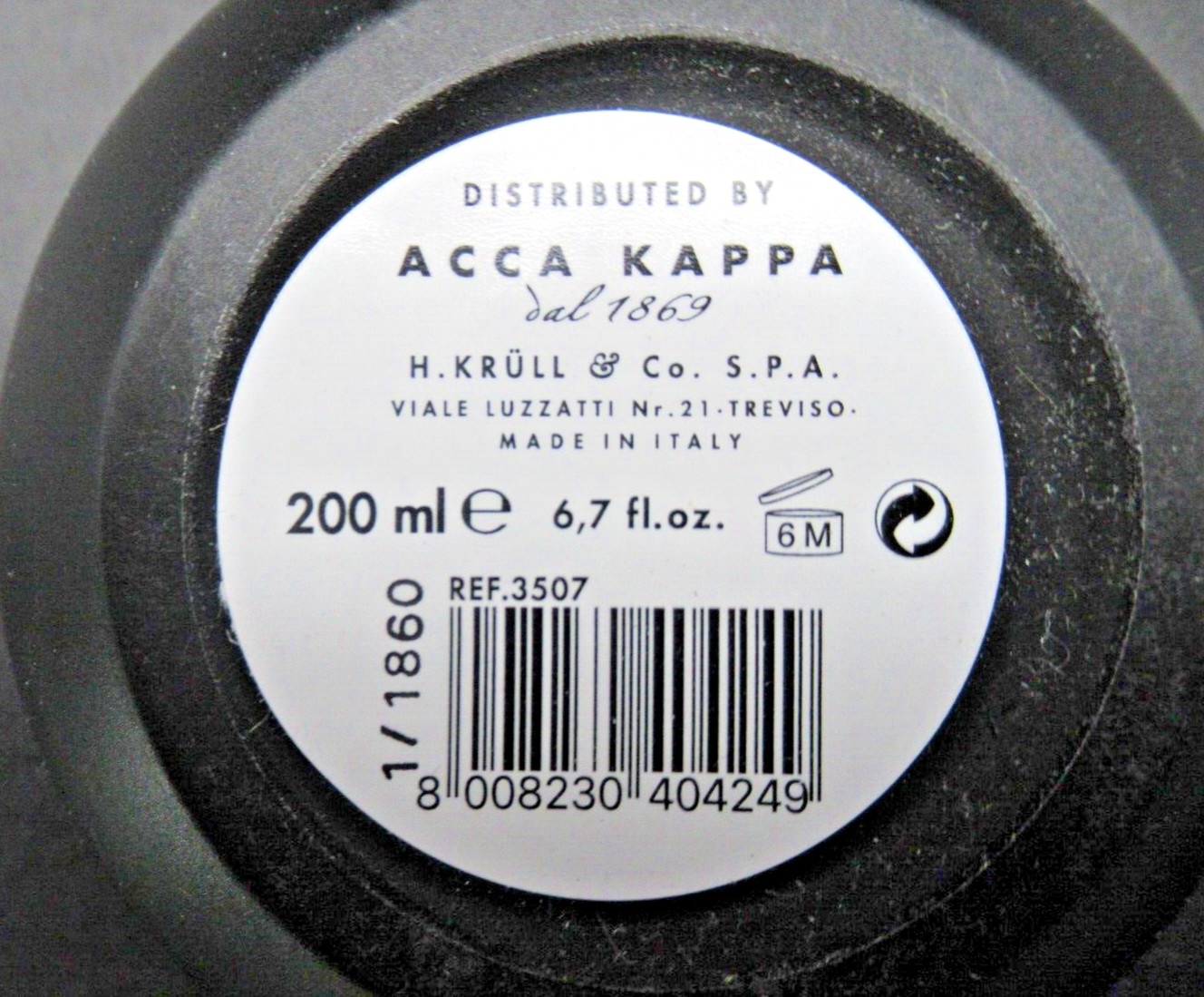 Acca Kappa Muschio Bianco White Moss Shaving Soap 3507 200ml / 6.7 oz *SEALED*