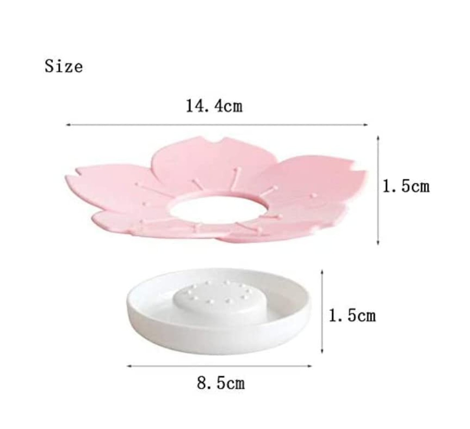 Adorable Pink Peri – 2-Pack Pink Soap Dish for bar soap Lovers | Self drainin…