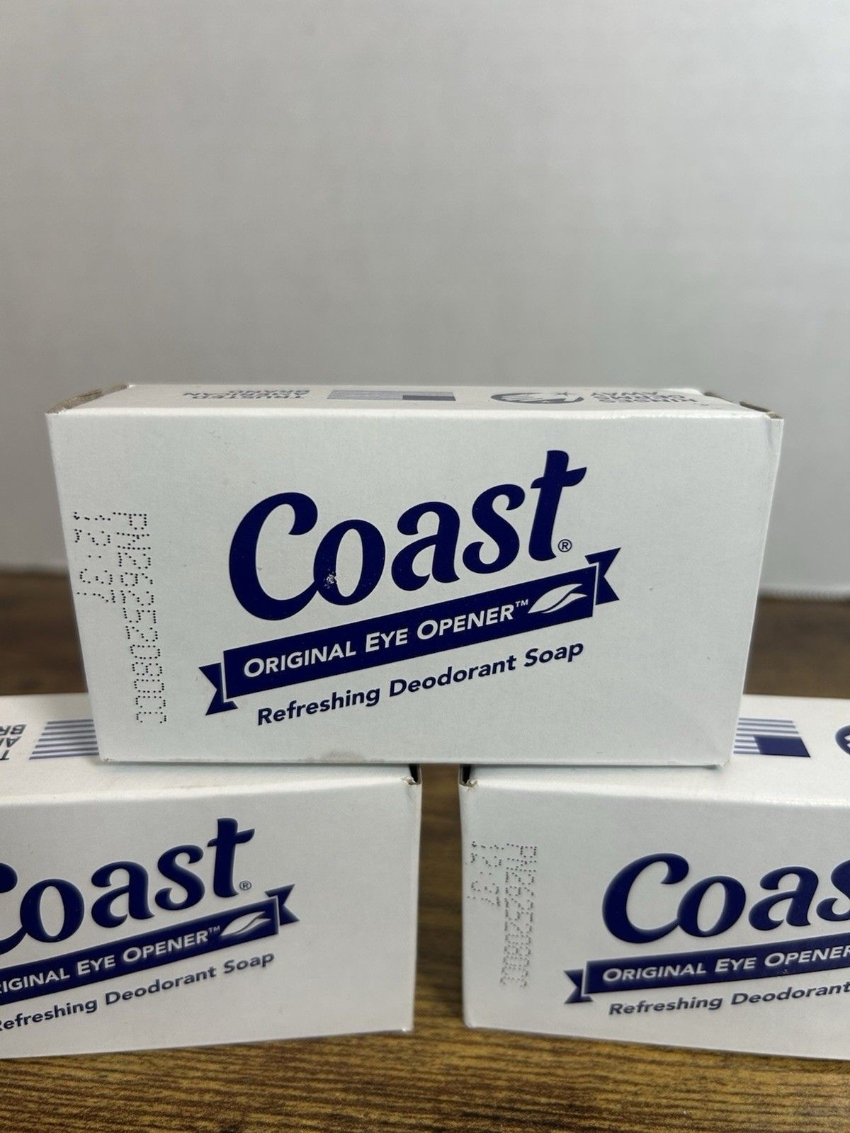 Coast Original Eye Opener Refreshing Deodorant Soap Lot of 3 Bars 3.2oz Each USA