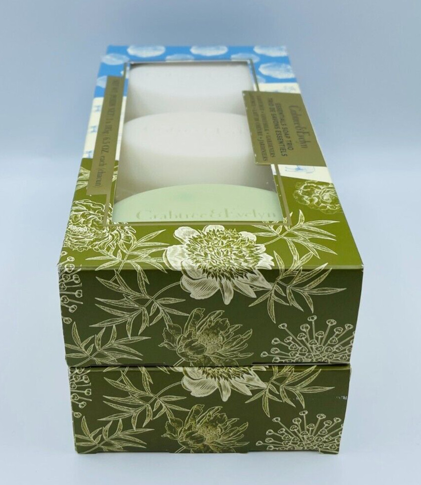 2x Crabtree & Evelyn LA SOURCE GOATMILK GARDENERS Bar Soap 6.5oz Each READ DESCR