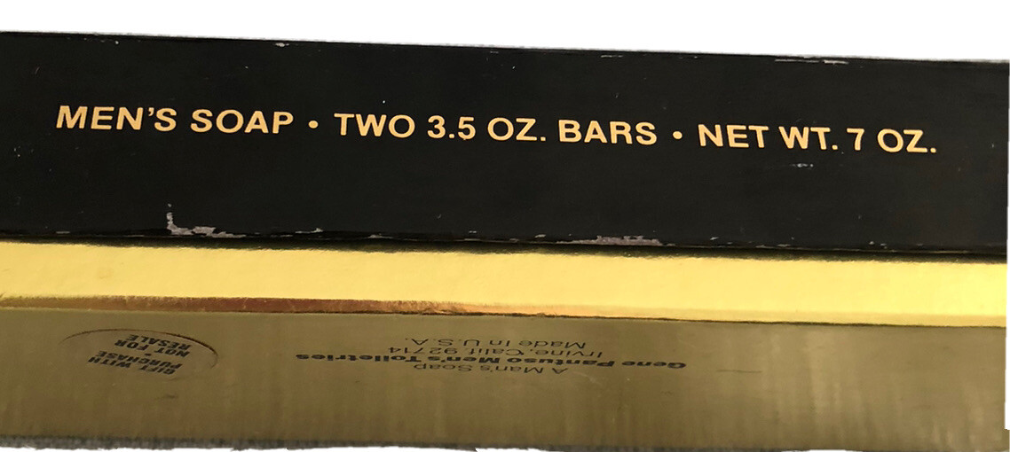 Gene Pantuso No.1 Soap Two 3.5 Oz Bars Vintage New Old Stock A Man’s Soap
