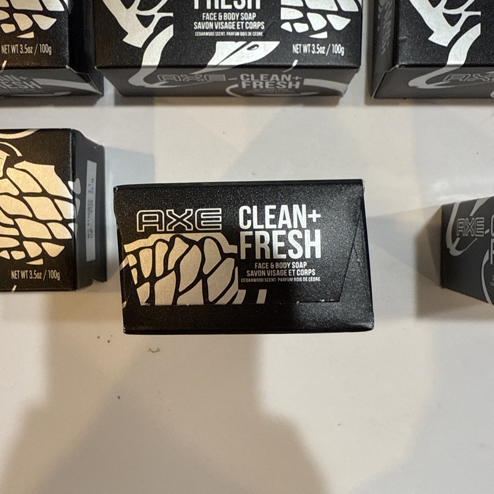 NEW! Case Of 6 Bars Of Axe Clean & Fresh Face & Body Soap 3.5oz Each Bar