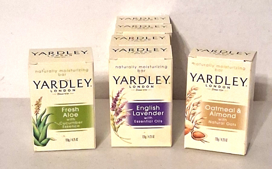 Yardley London Naturally Moisturing Bars Variety Pack of 7 Bars NIB