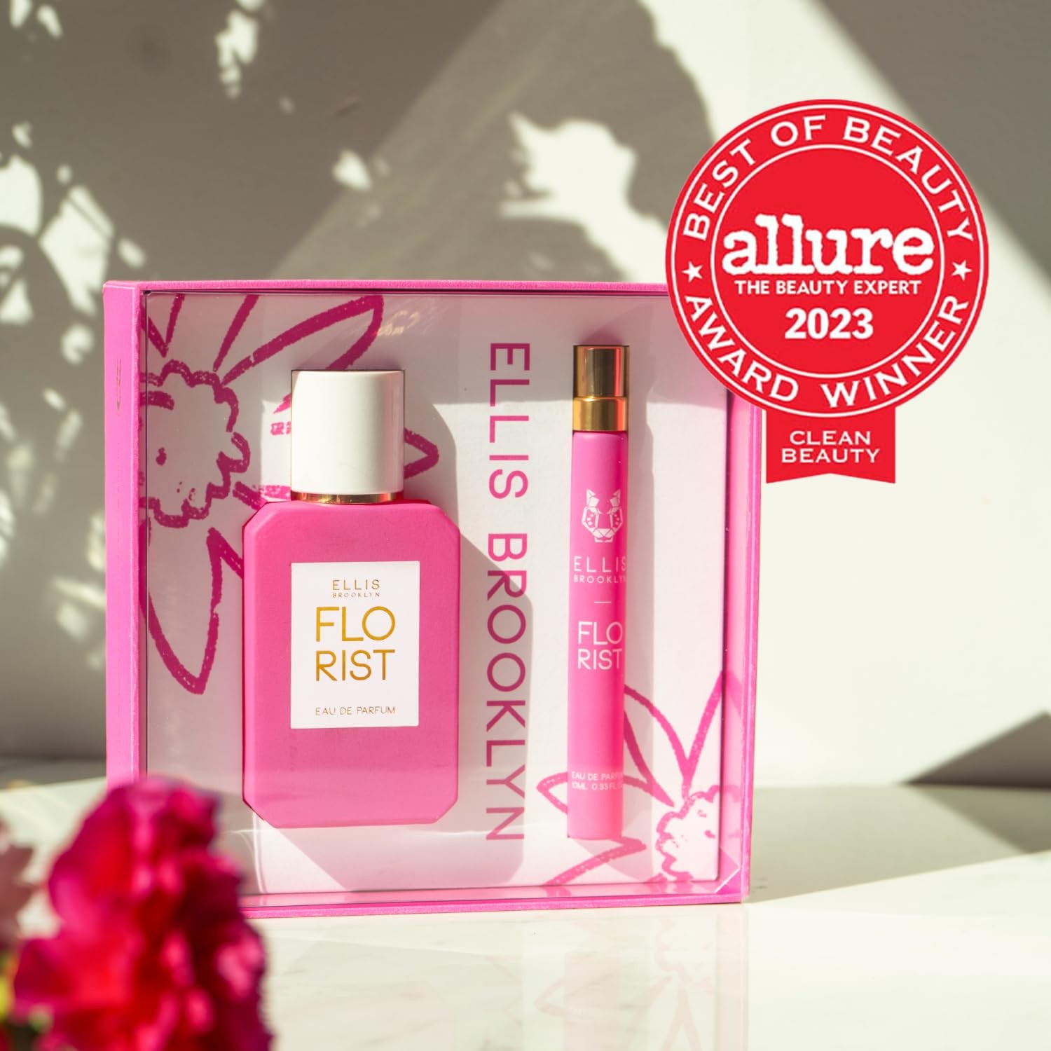 Ellis Brooklyn FLORIST EDP Gift Set – 50ml Perfume & 10ml Travel Spray for Women
