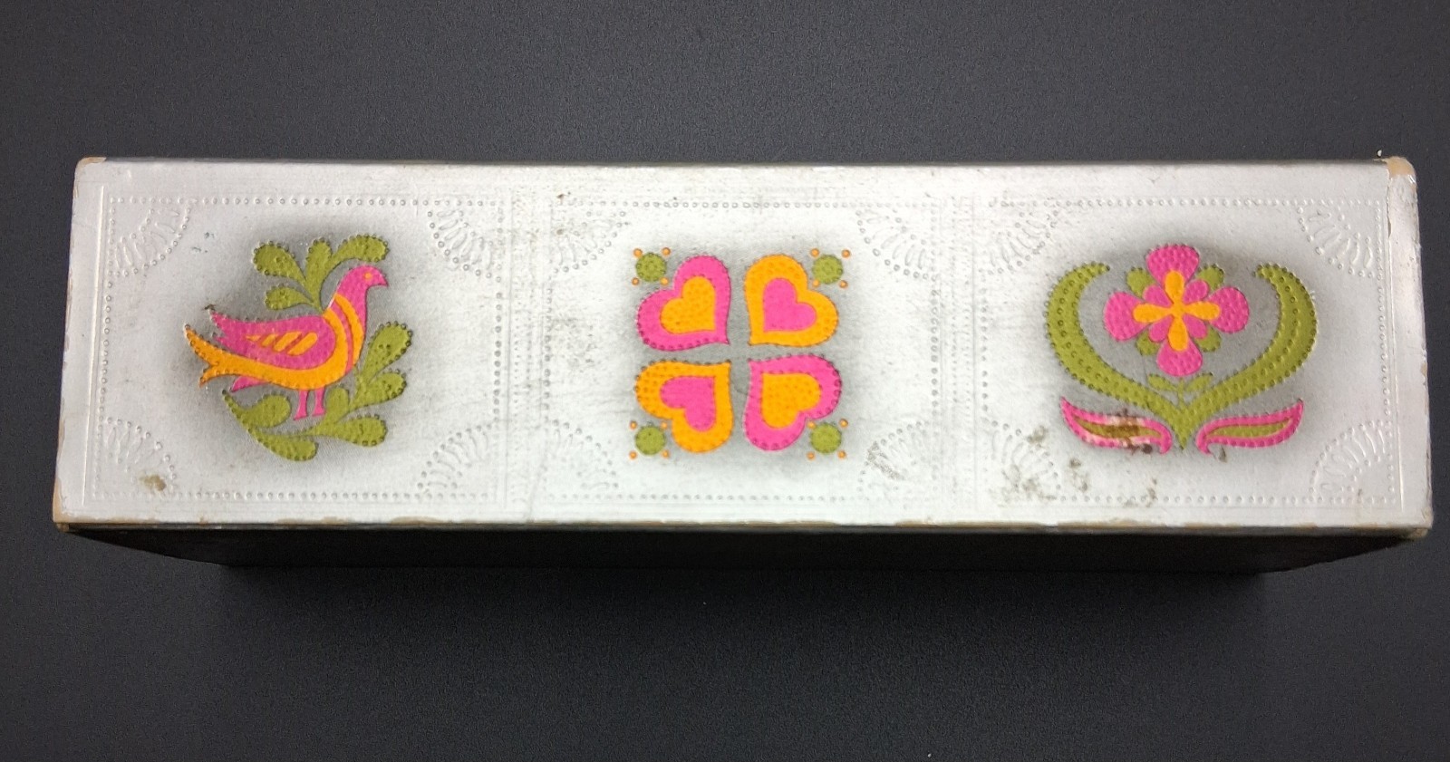 Avon Cupcake Soap Set Vintage 3 Bar Soap Gift Box Floral Bird 6 oz