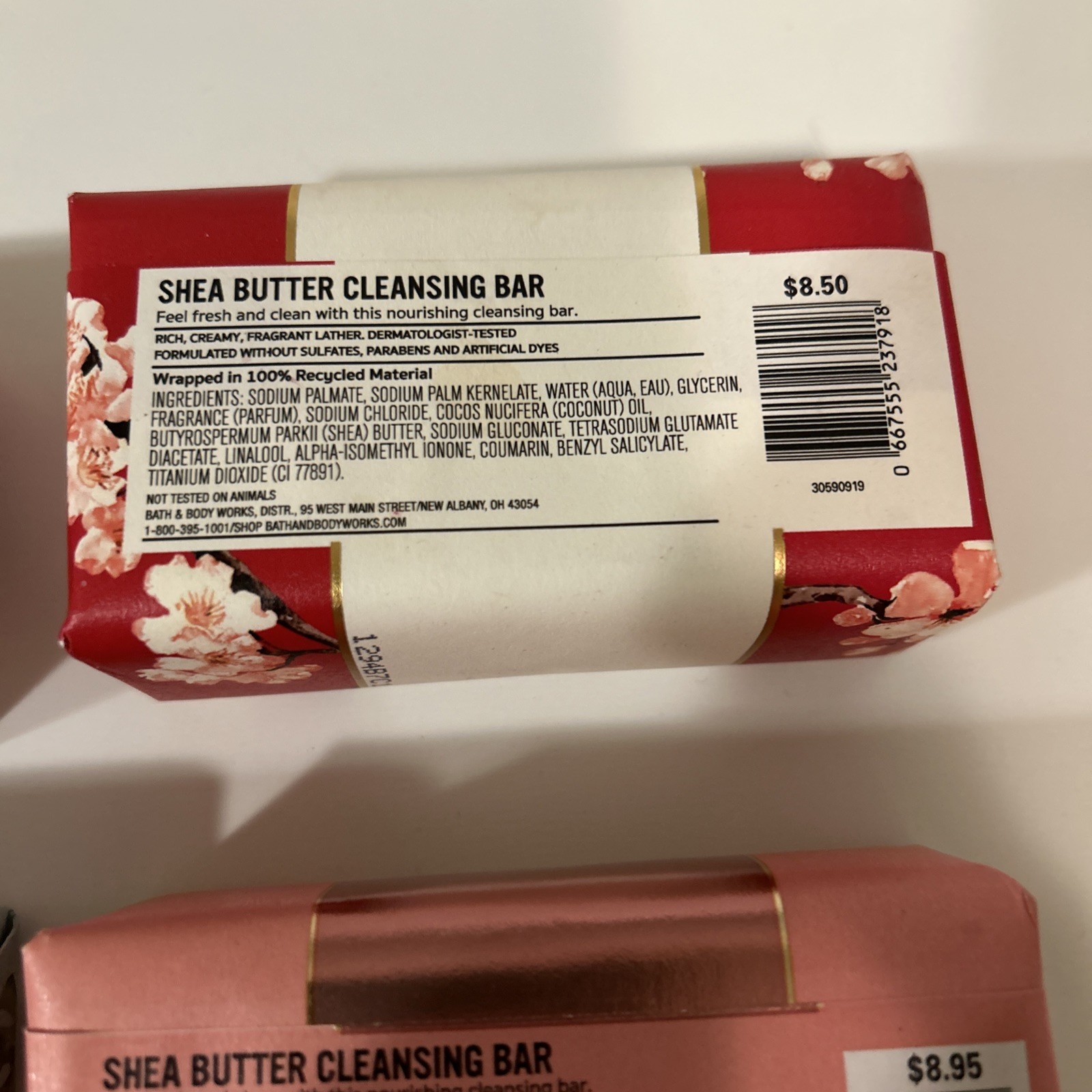 Bath and Body Works Lot Of 4 5 Oz Shea Butter Cleansing Bars 141.75g Each Sealed