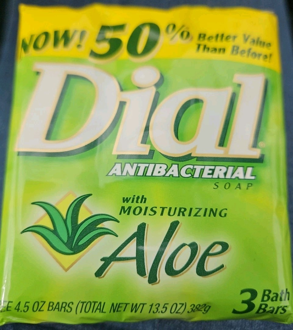 3 Pack Dial Aloe Moisture Balance Daily Care Bar Soap 4.5 Oz Each (Discontinued)