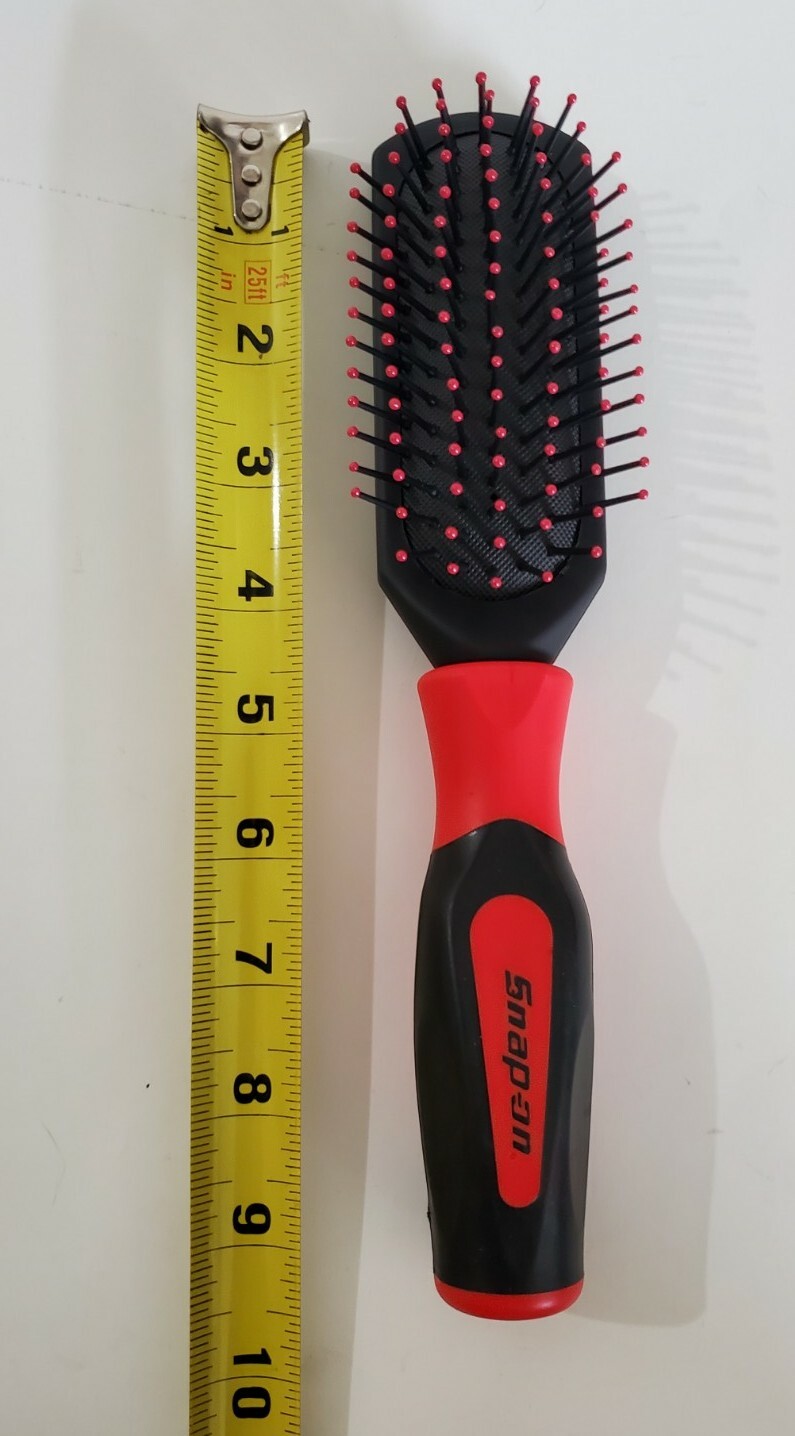 Snap On Tools HEAVY DUTY HAIR BRUSH hard handle inspired red/black NEW!!!!!