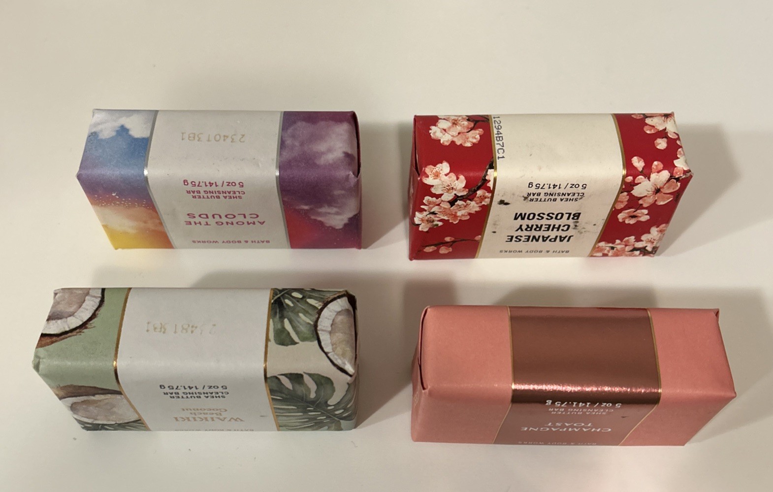 Bath and Body Works Lot Of 4 5 Oz Shea Butter Cleansing Bars 141.75g Each Sealed