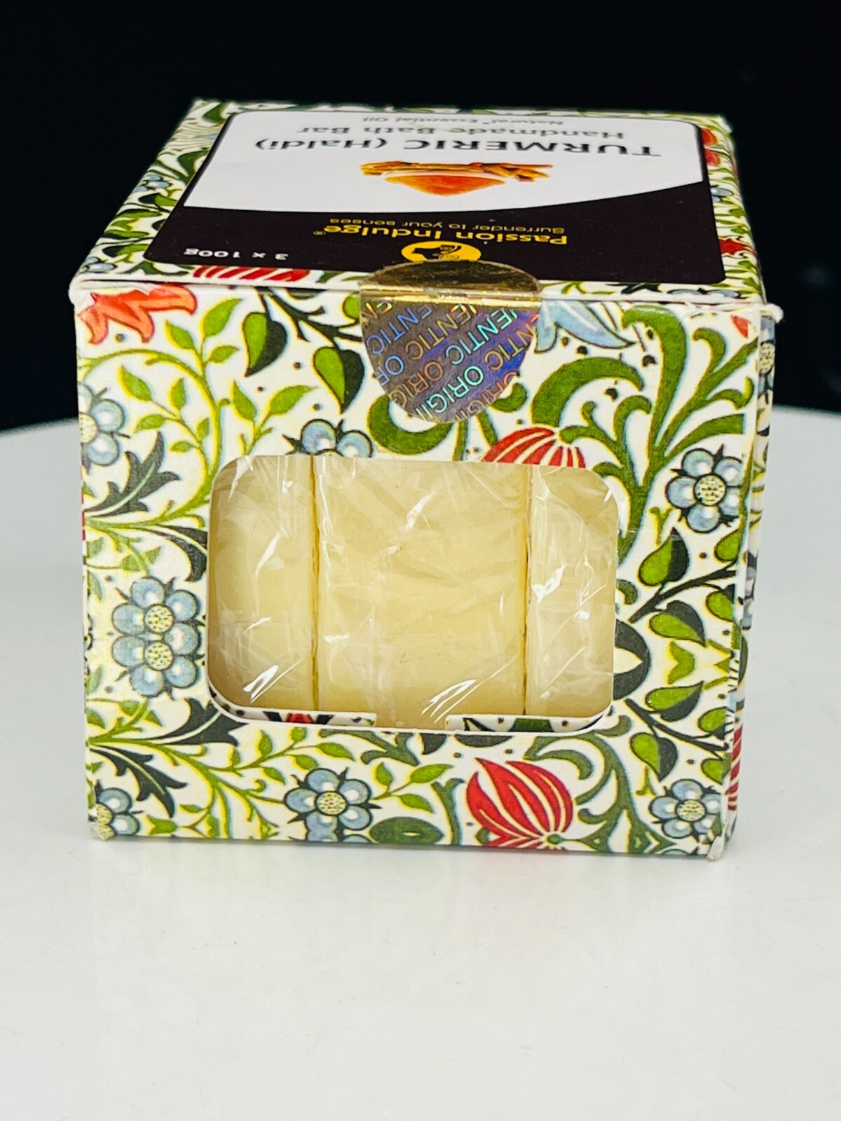 Passion Indulge Turmeric Handmade Bath Bar Pack of 3*100g NIB