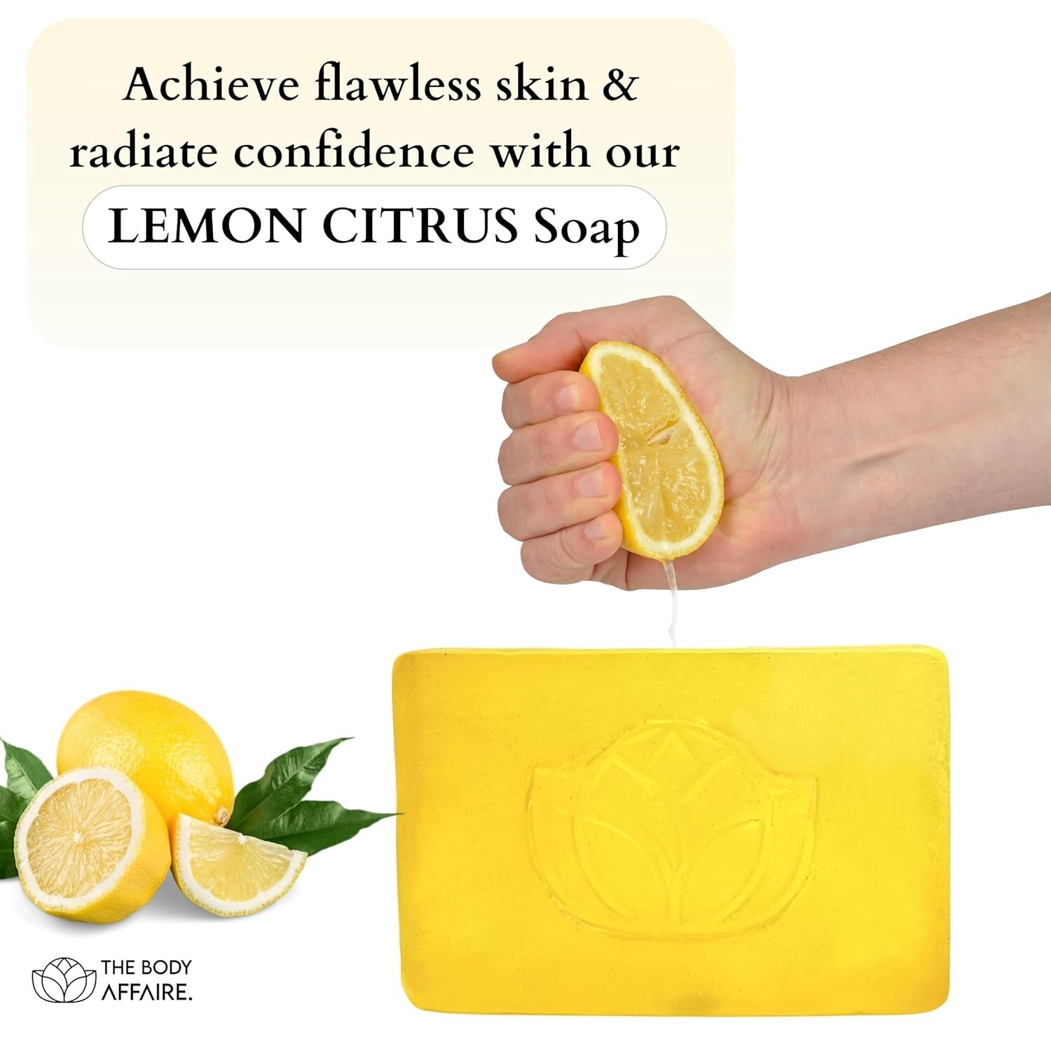 FORGANIK Citrus Lemon Handmade Cold Process Soap by The Body Affaire For Women