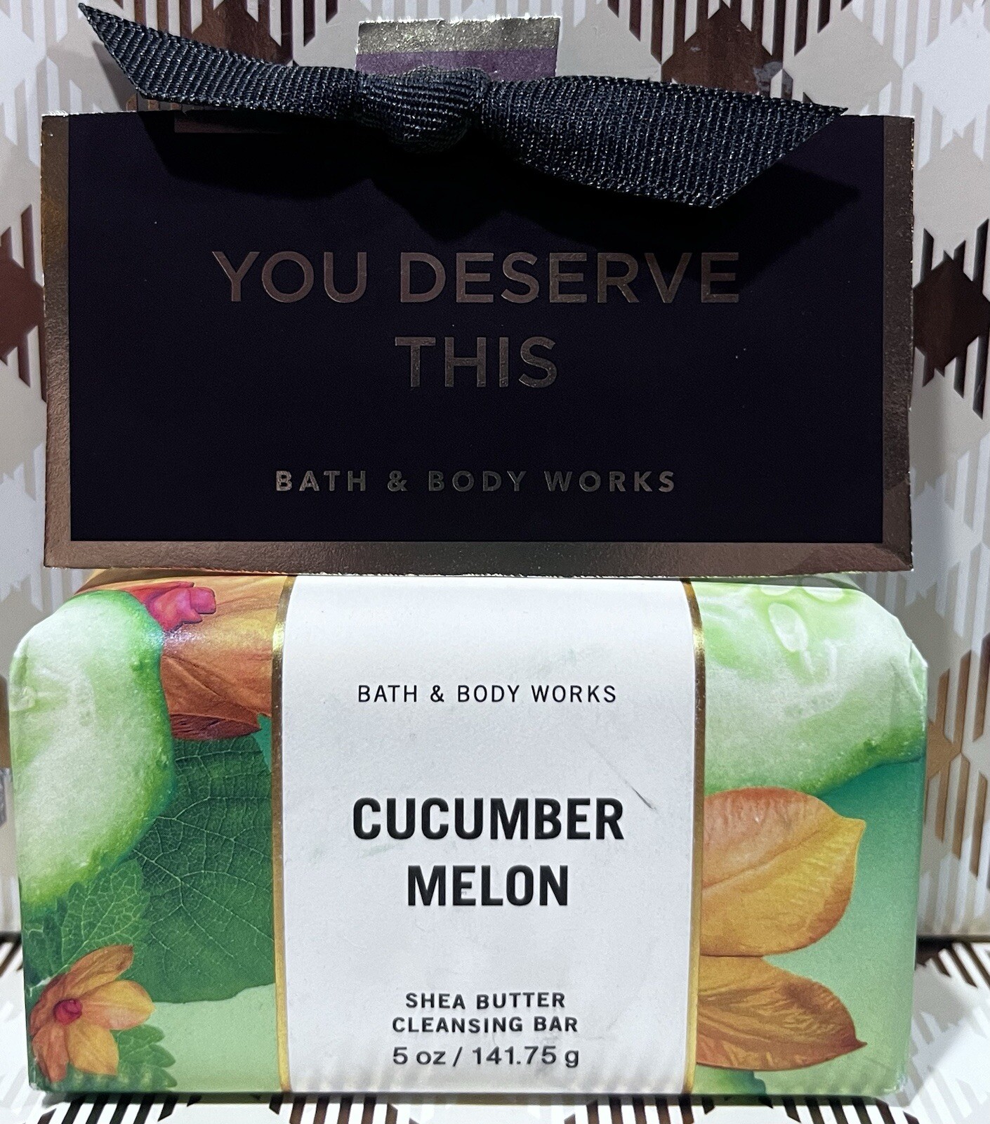 X1 CUCUMBER MELON Bath & Body Works Bar Shea Butter Cleansing Soap