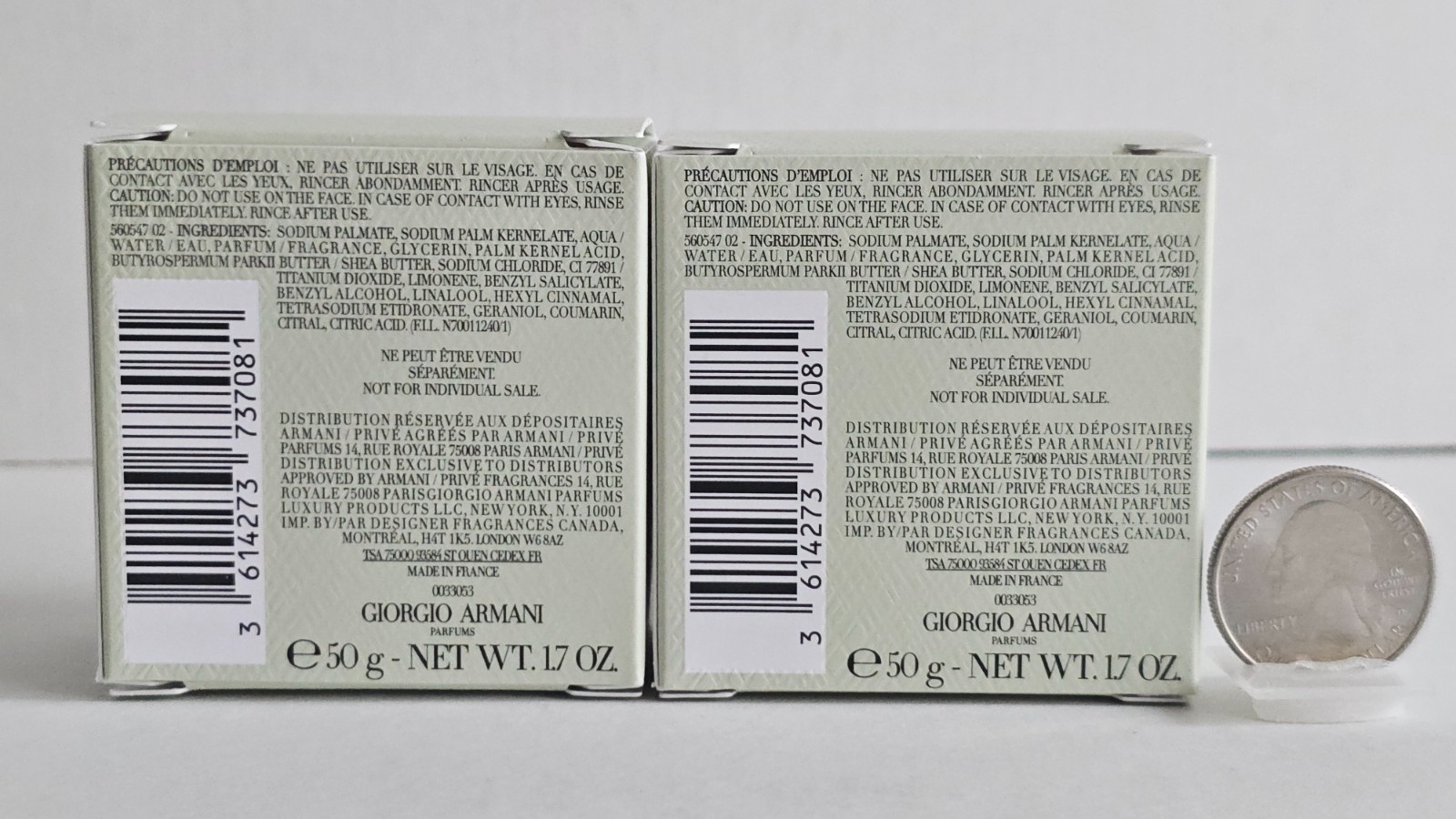 Armani Privé THÉ YULONG Scented Luxury Mini Soap – TWO PIECES 1.7Oz/50g/each