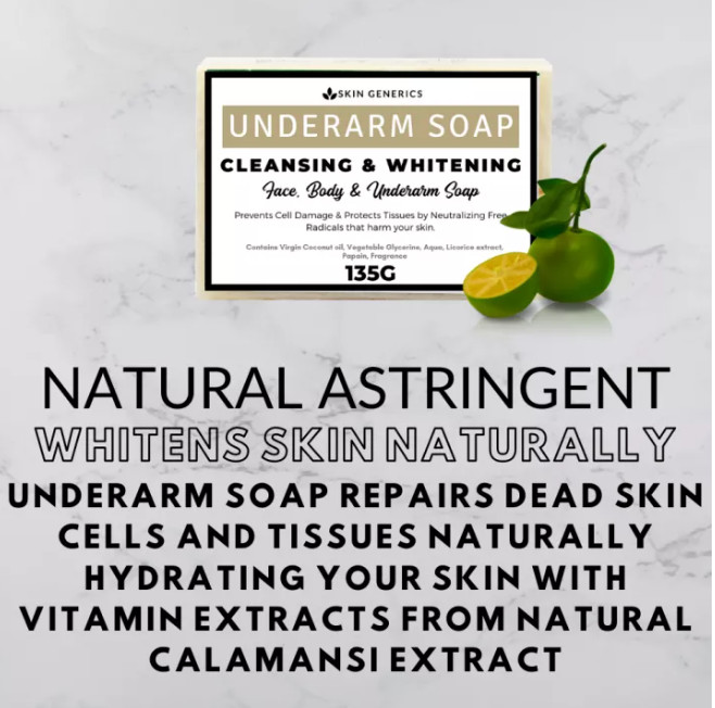 Skin Generics UNDERARM Cleansing and Whitening Face & Body Soap 135g