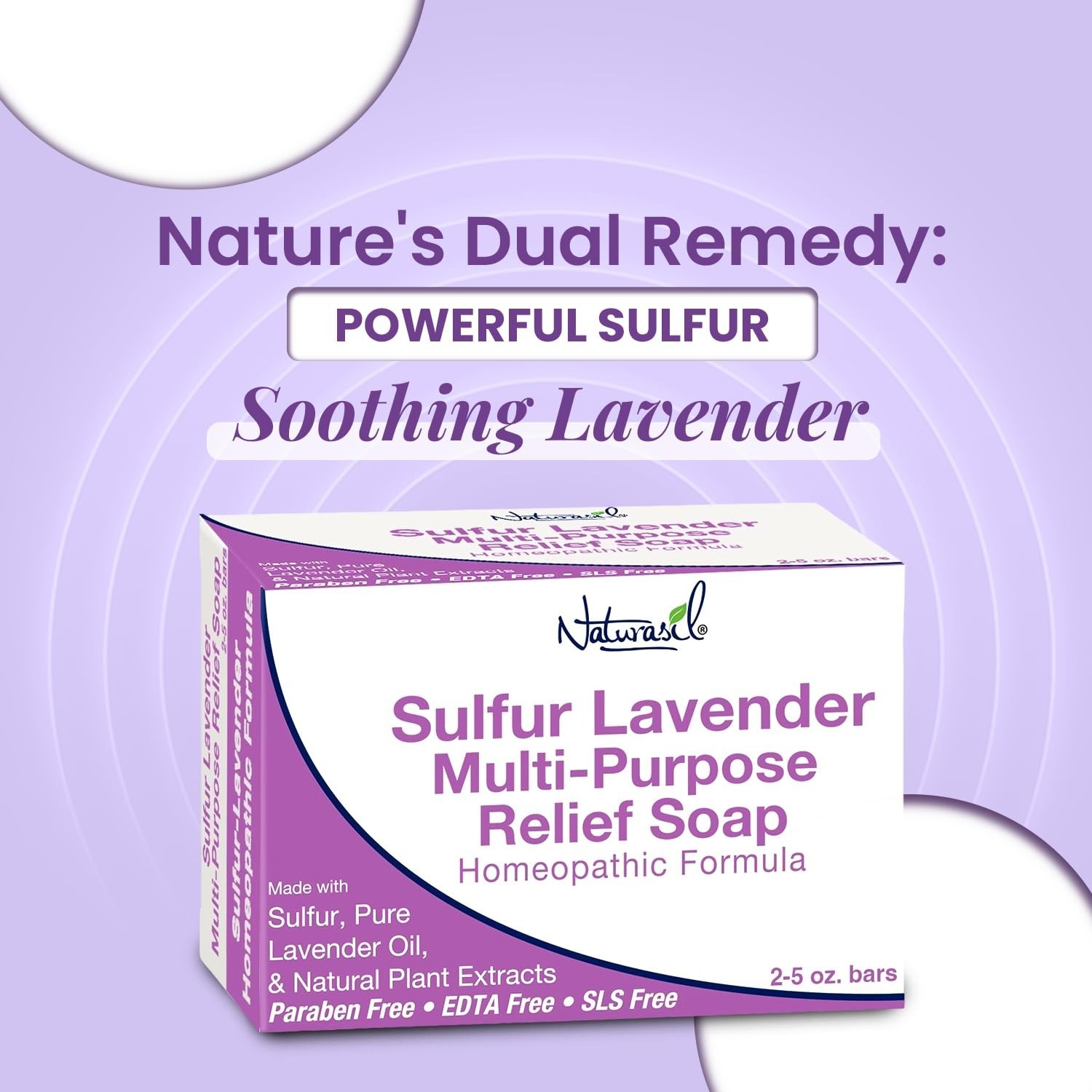 Max-Strength Sulfur Soap with Pure Lavender – Natural Relief for All Skin
